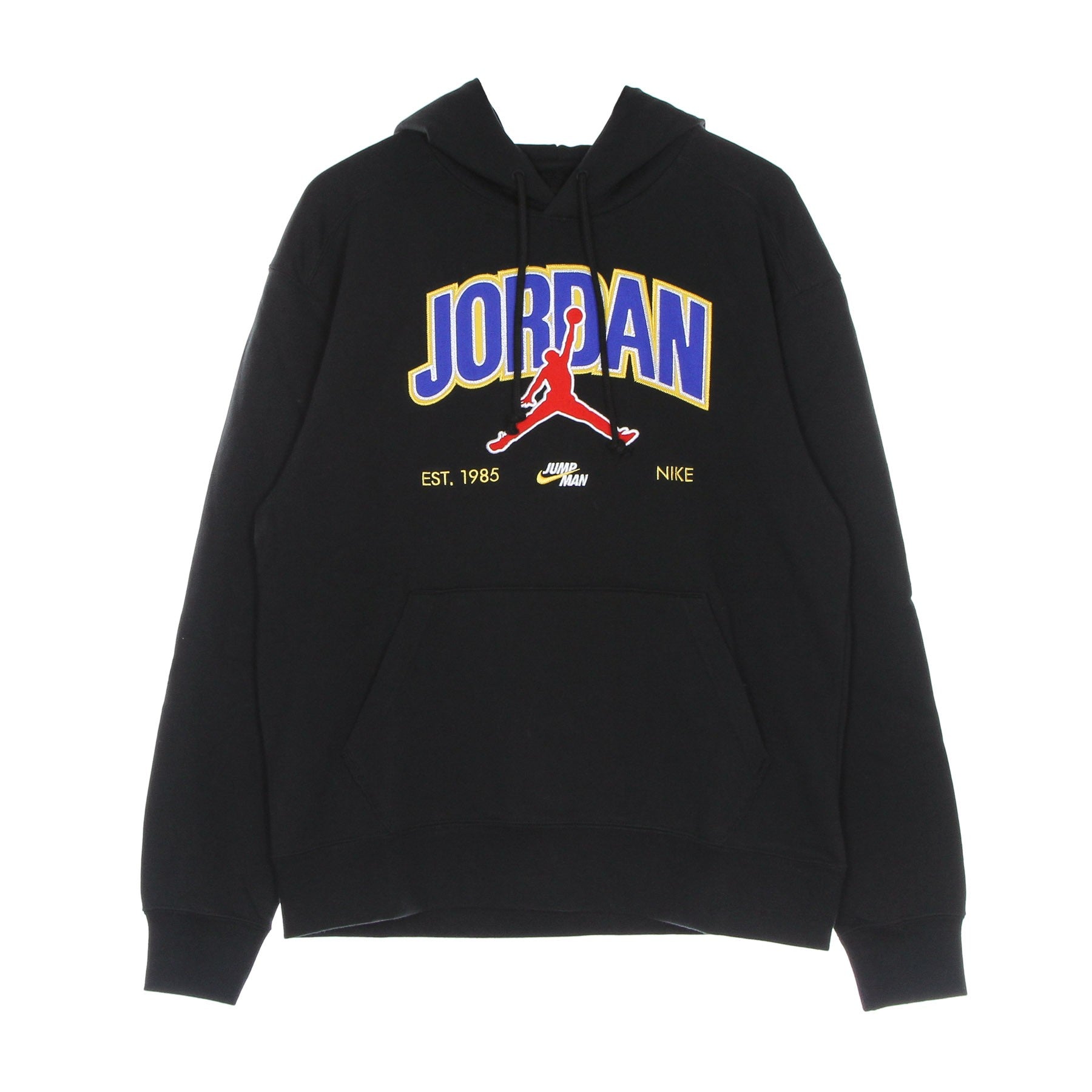 Leichtes Herren-Sweatshirt mit Kapuze Jordan Jumpman Flc Pullover Schwarz