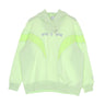 Nike, Felpa Leggera Cappuccio Donna Air Fleece Gx Hoodie, Lime Ice/lt Lemon Twist/white