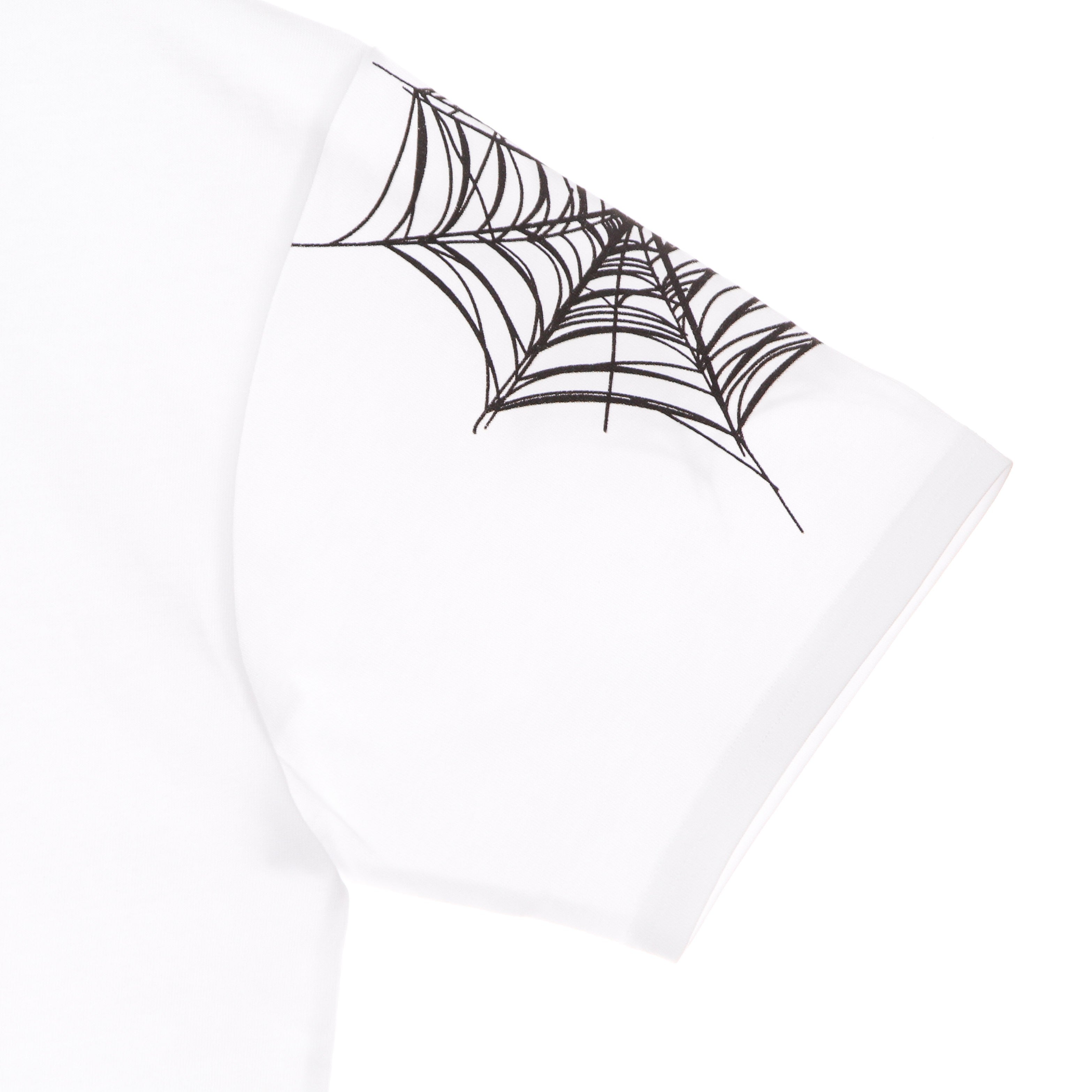 Cobweb Print Tee Herren T-Shirt Weiß/Schwarz