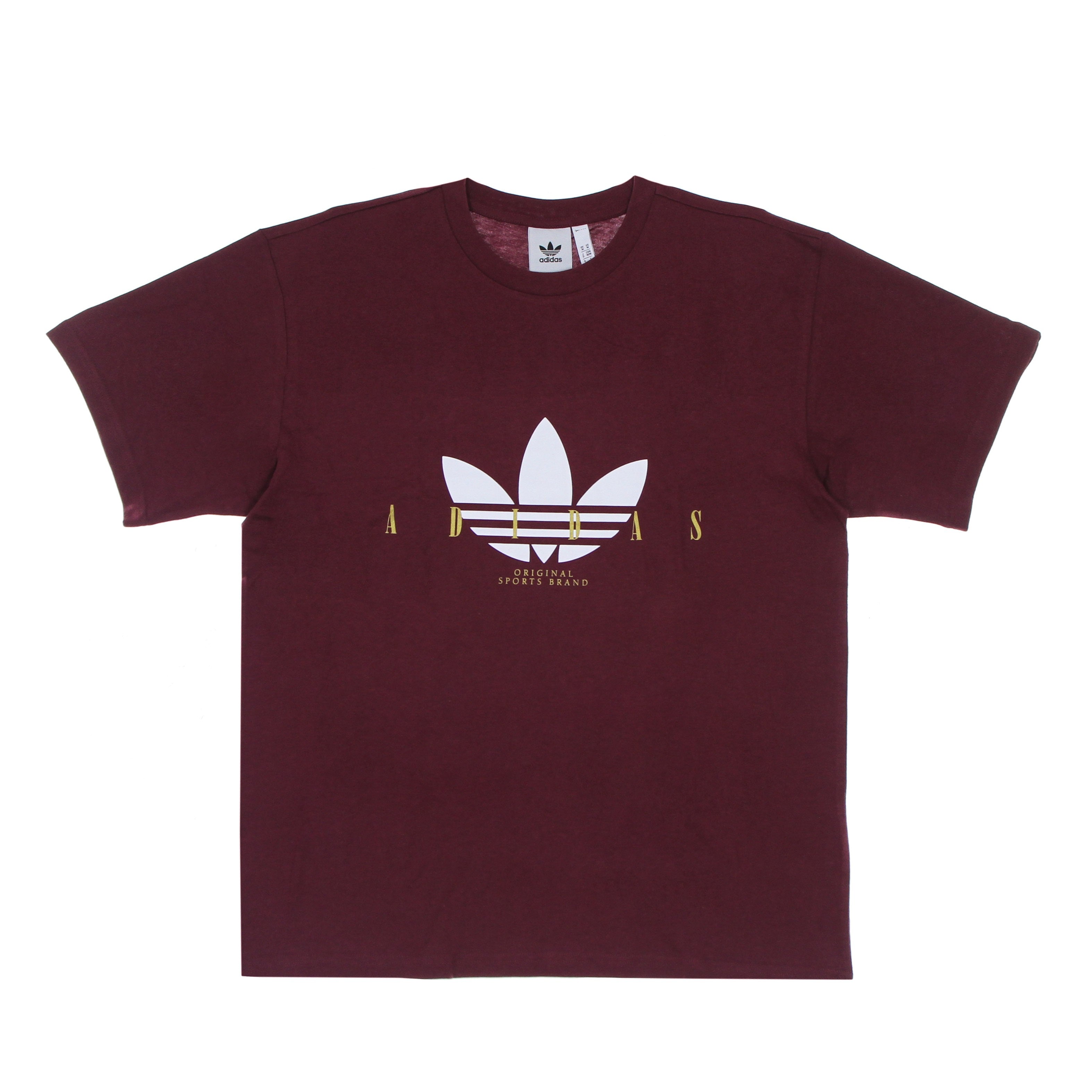 Adidas, Maglietta Uomo Trefoil Script Tee, Crimson