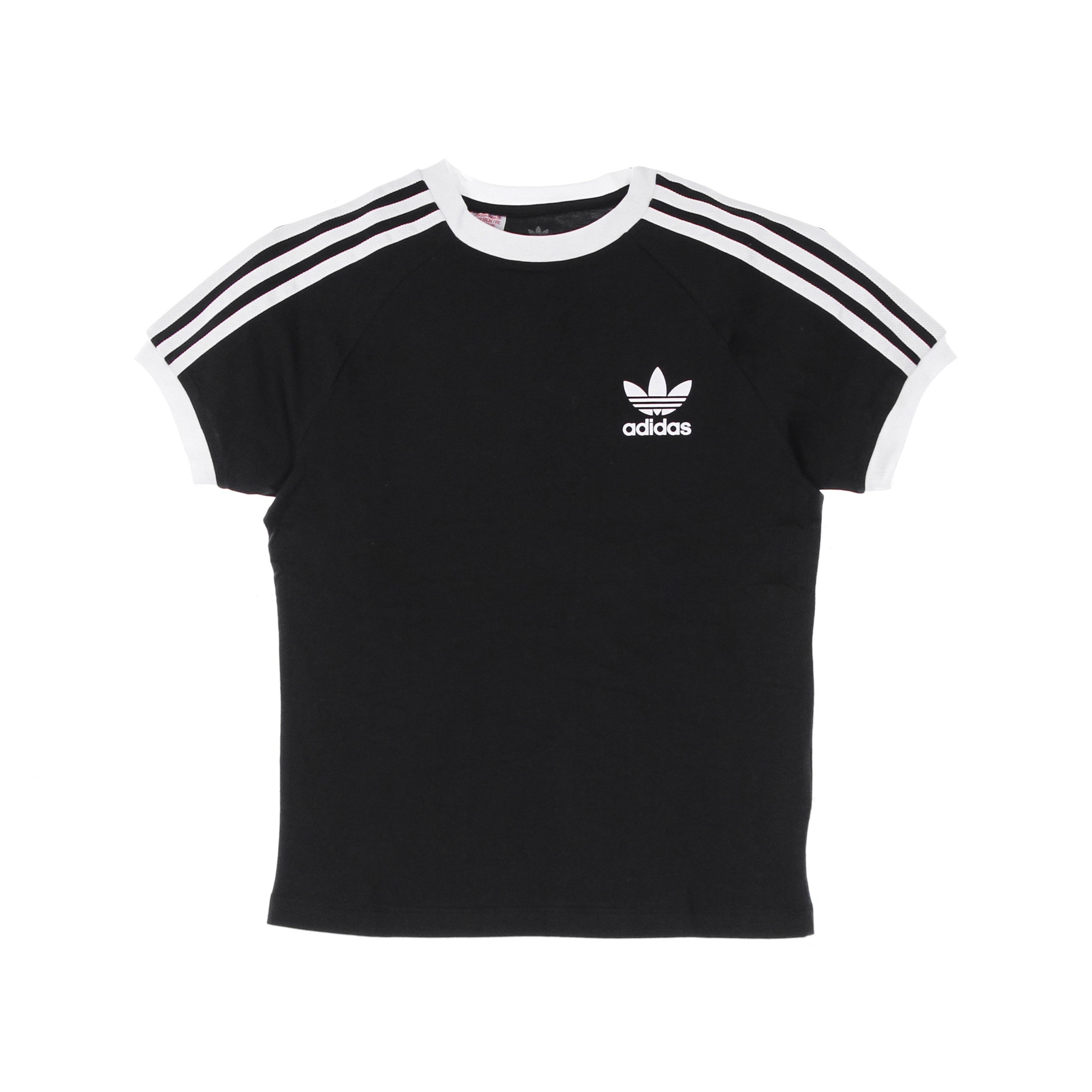 Adidas, Maglietta Ragazzo 3 Stripes Tee, Black/white