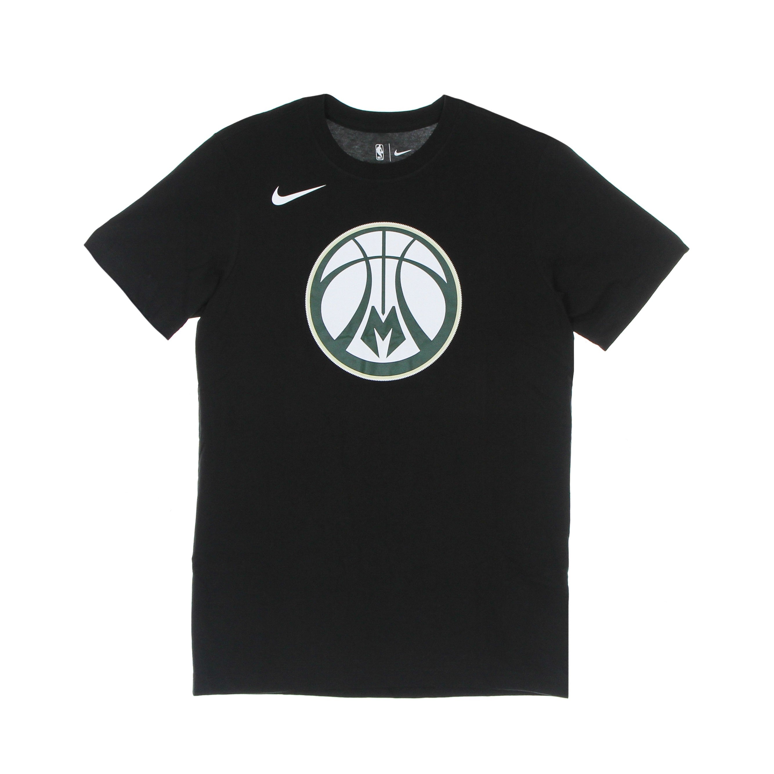 Nike Nba, Maglietta Uomo Nba Dri Fit Essential Logo Tee Milbuc, Black