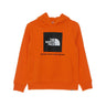 The North Face, Felpa Cappuccio Ragazzo Box Pullover Hoodie, Red Orange