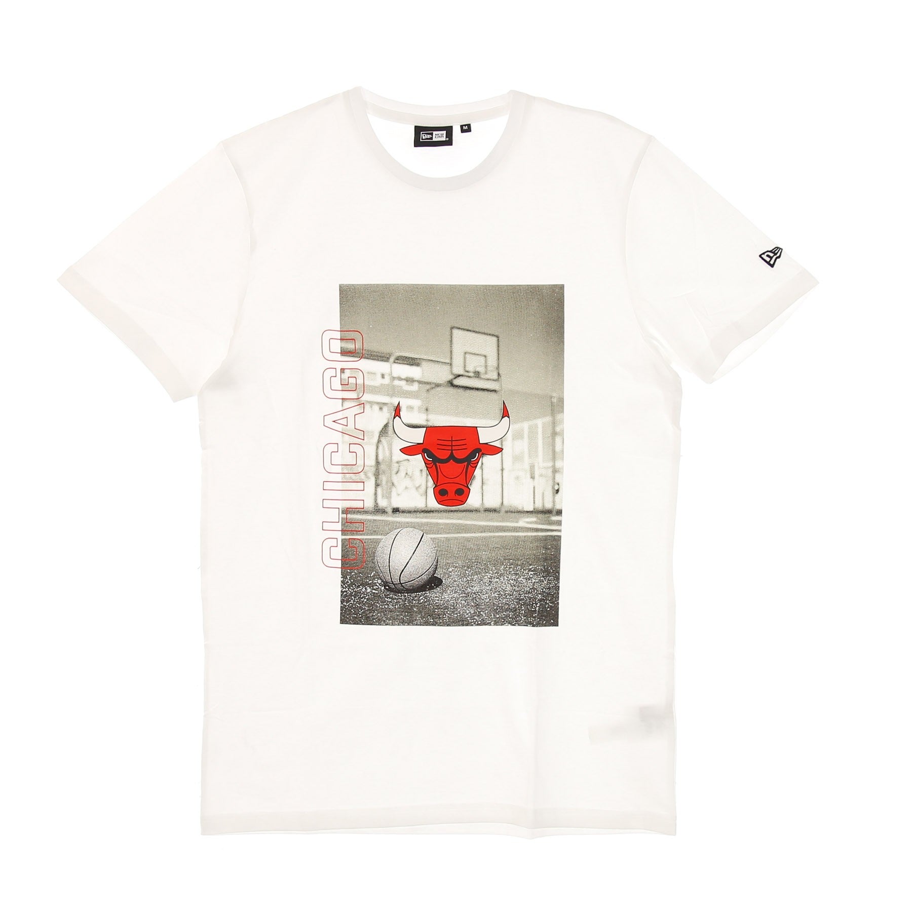 New Era, Maglietta Uomo Nba Photographic Tee Chibul, White