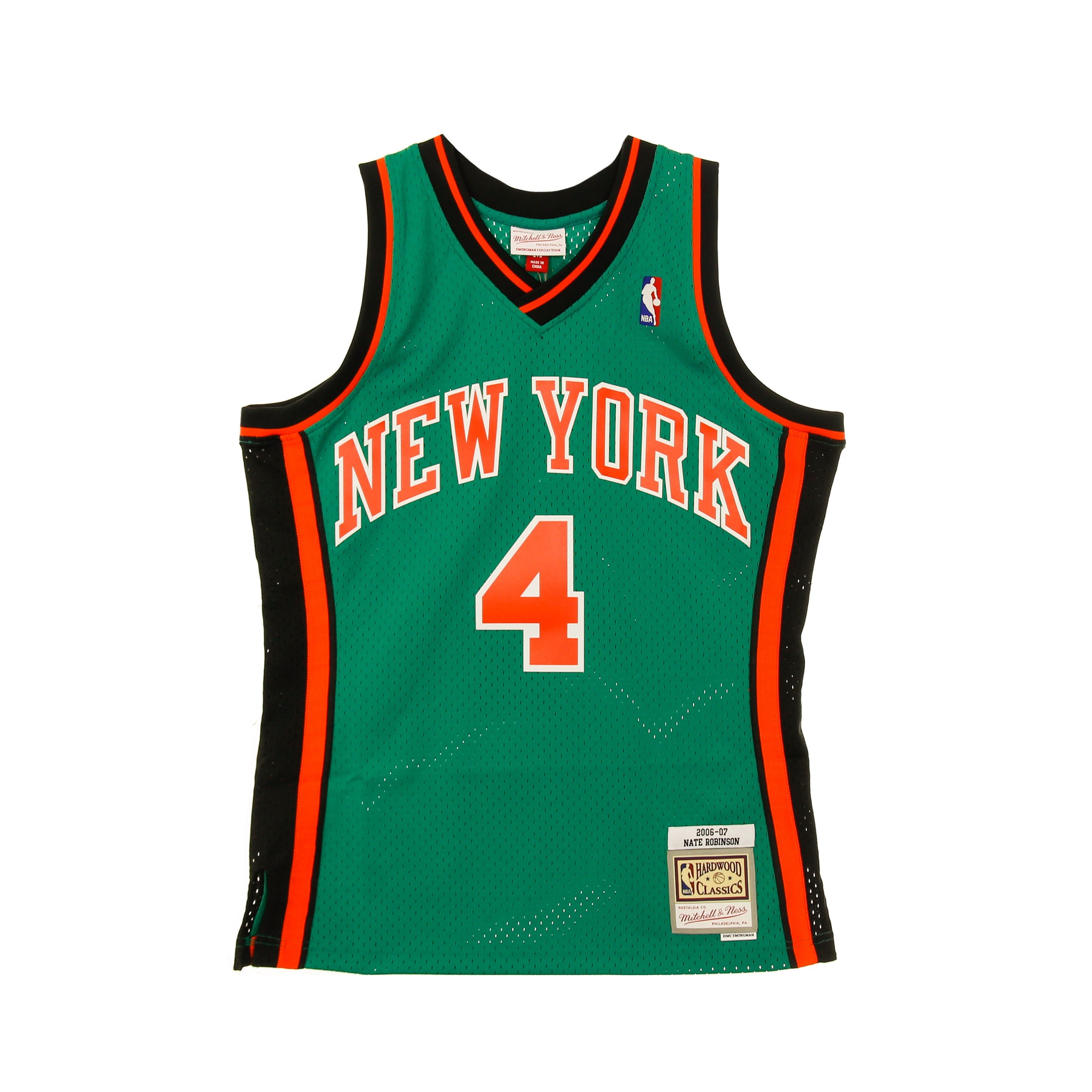 Mitchell & Ness, Canotta Basket Uomo Nba Swingman Jersey St Patrick Hardwood Classics N.4 Nate Robinson 2006-07 Neykni Alternate, Kelly Green/original Team Colors