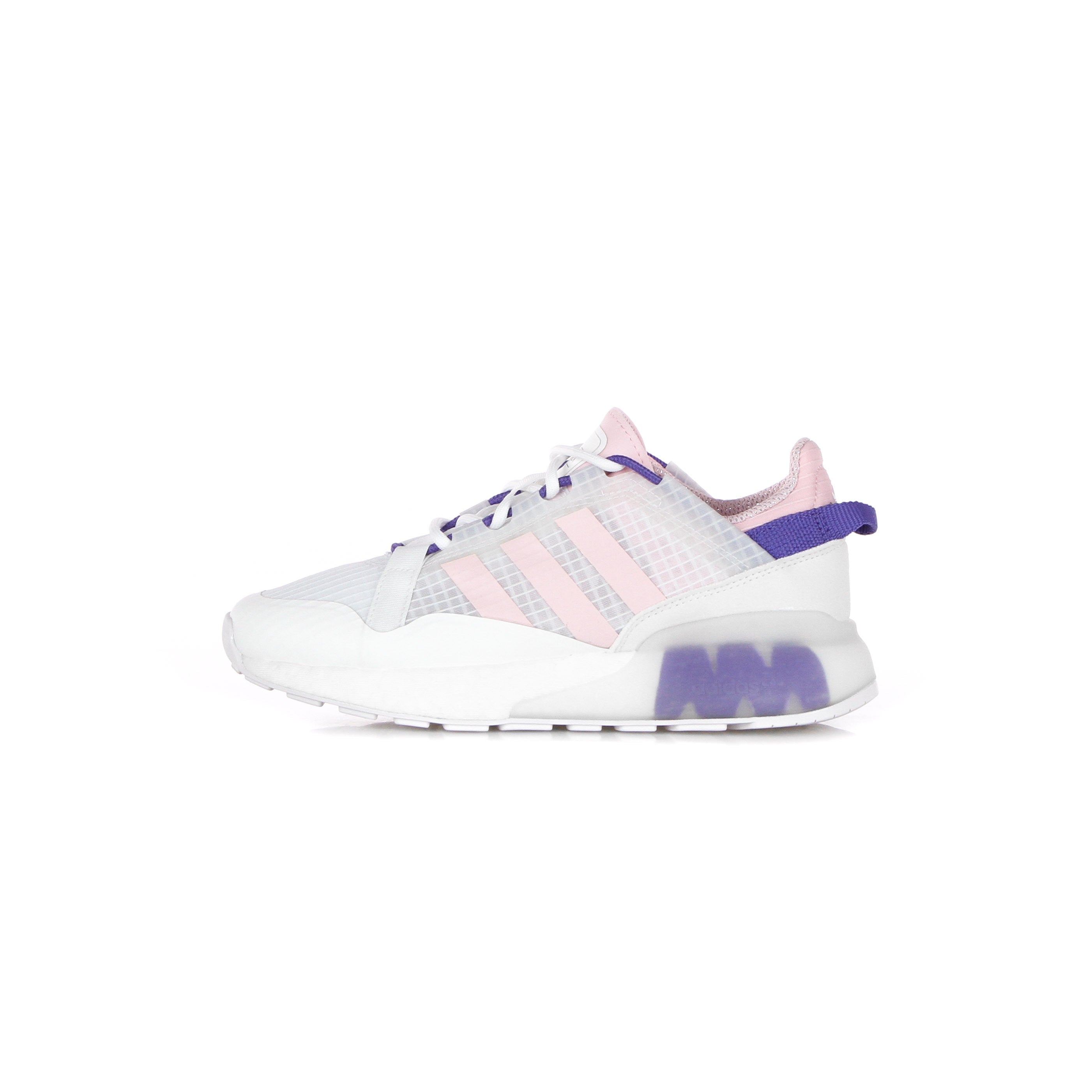 Adidas, Scarpa Bassa Donna Zx 2k Boost Pure W, Cloud White/clear Pink/purple