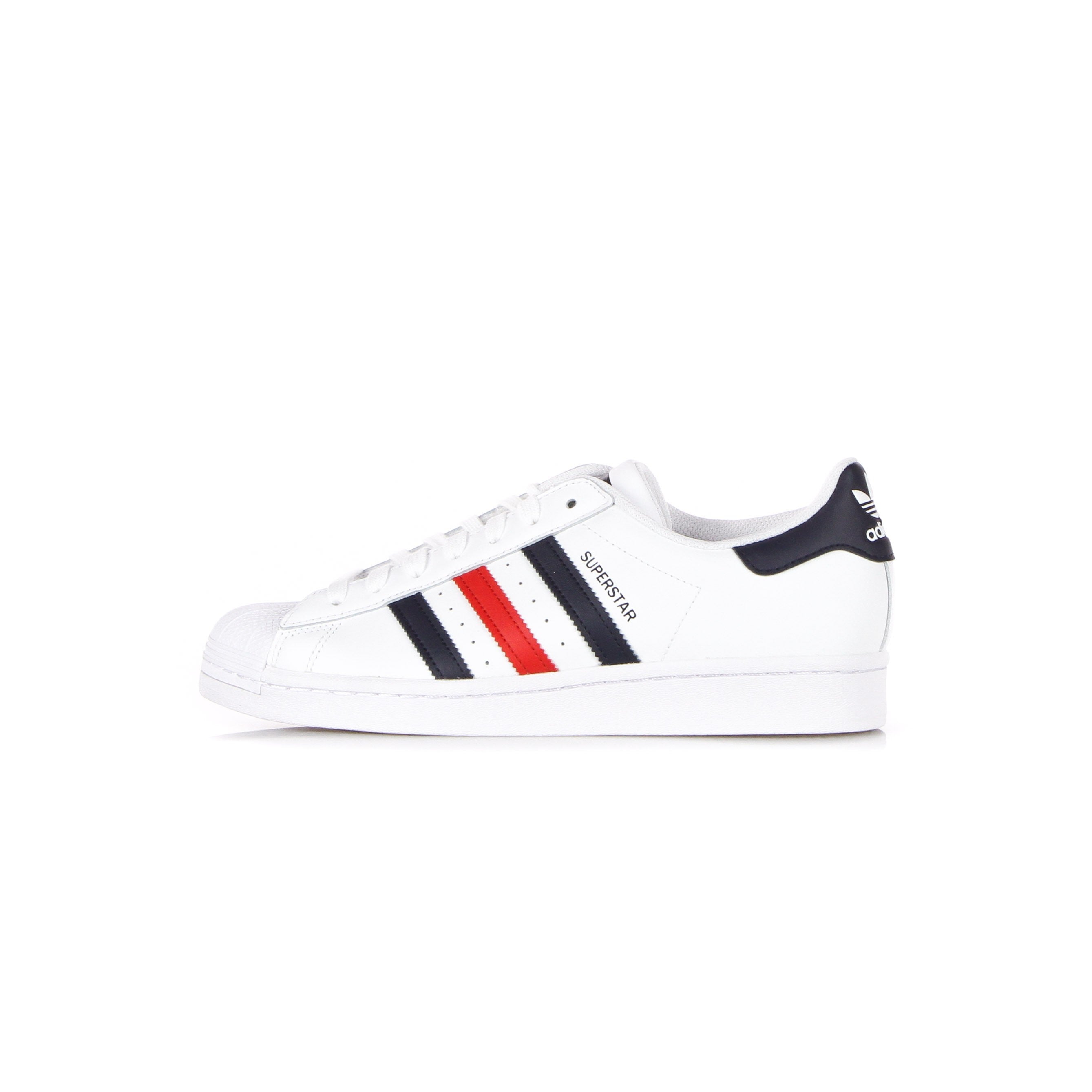 Adidas, Scarpa Bassa Uomo Superstar, Cloud White/scarlet/cloud White