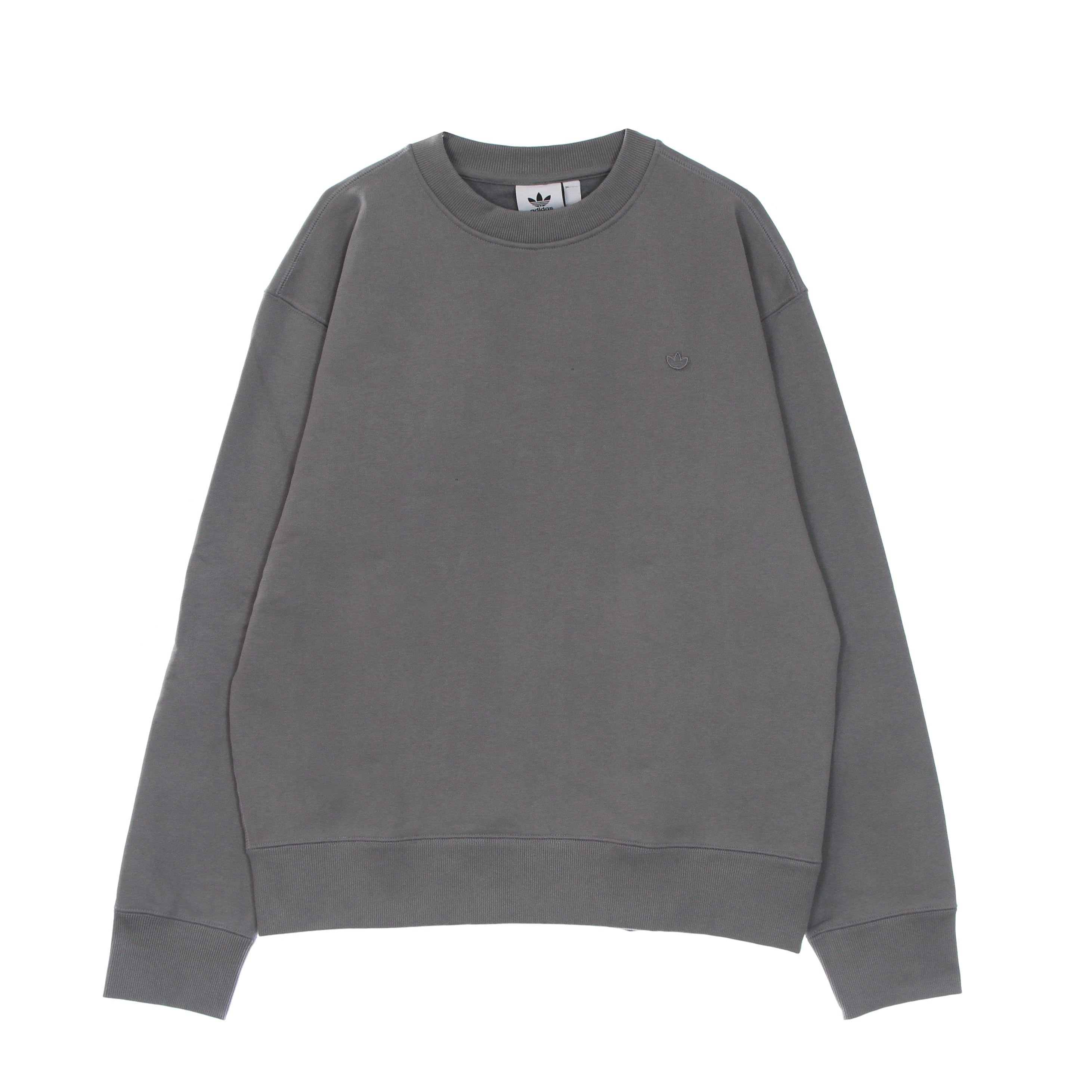 Adidas, Felpa Girocollo Uomo Classic Crew, Grey Three