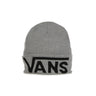 Vans, Uomo Drop V Tall Cuffed Beanie, Heather Grey