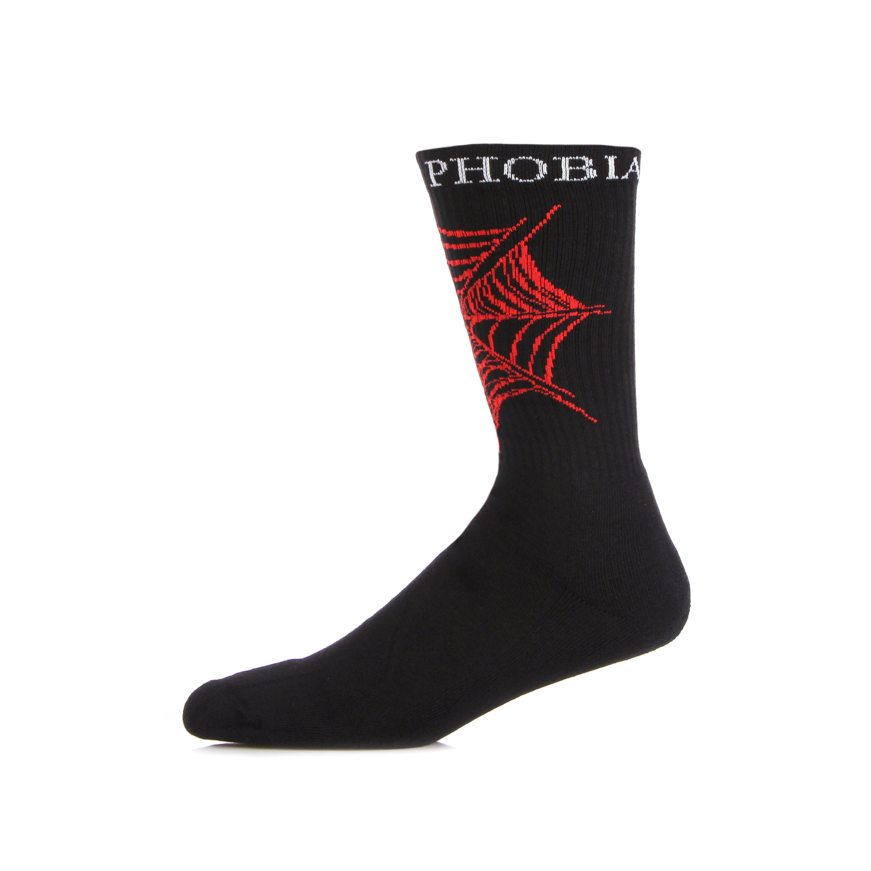 Calza Media Uomo Red Webcob Socks Black/red