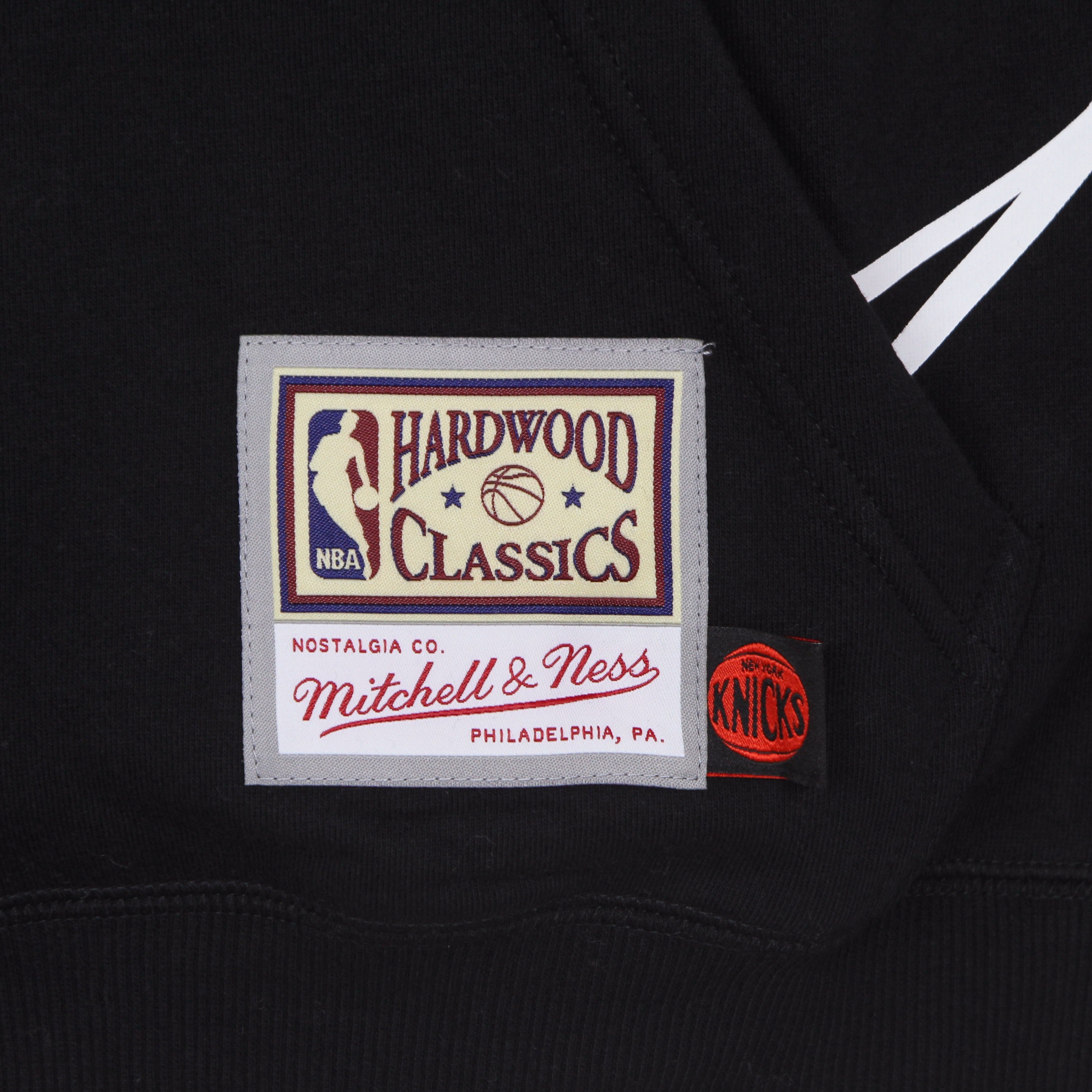 Mitchell & Ness, Felpa Cappuccio Uomo Nba Big Face 3.0 Hoodie Hardwood Classics Neykni, 