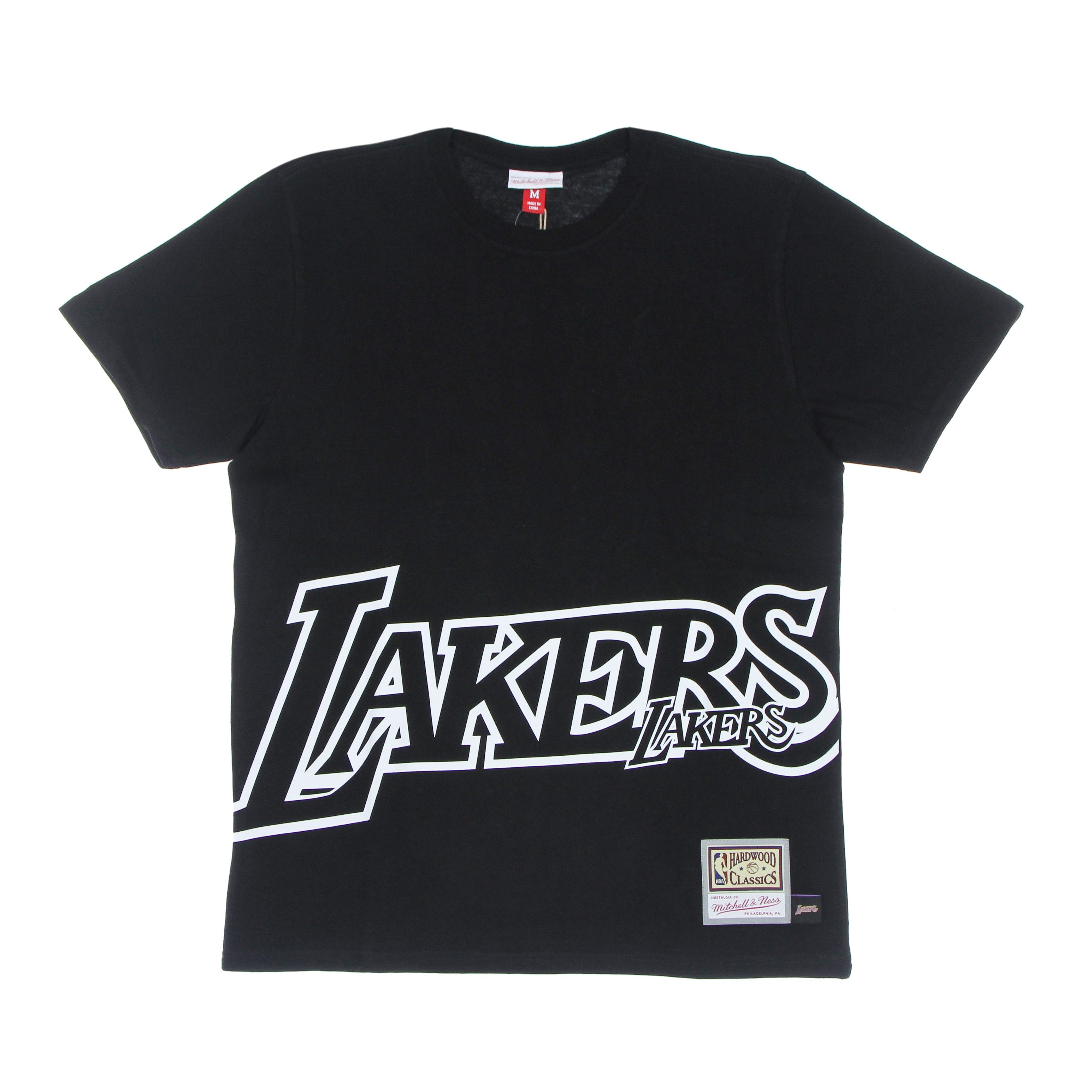 Mitchell & Ness, Maglietta Uomo Nba Big Face 3.0 Tee Hardwood Classics Loslak, Black