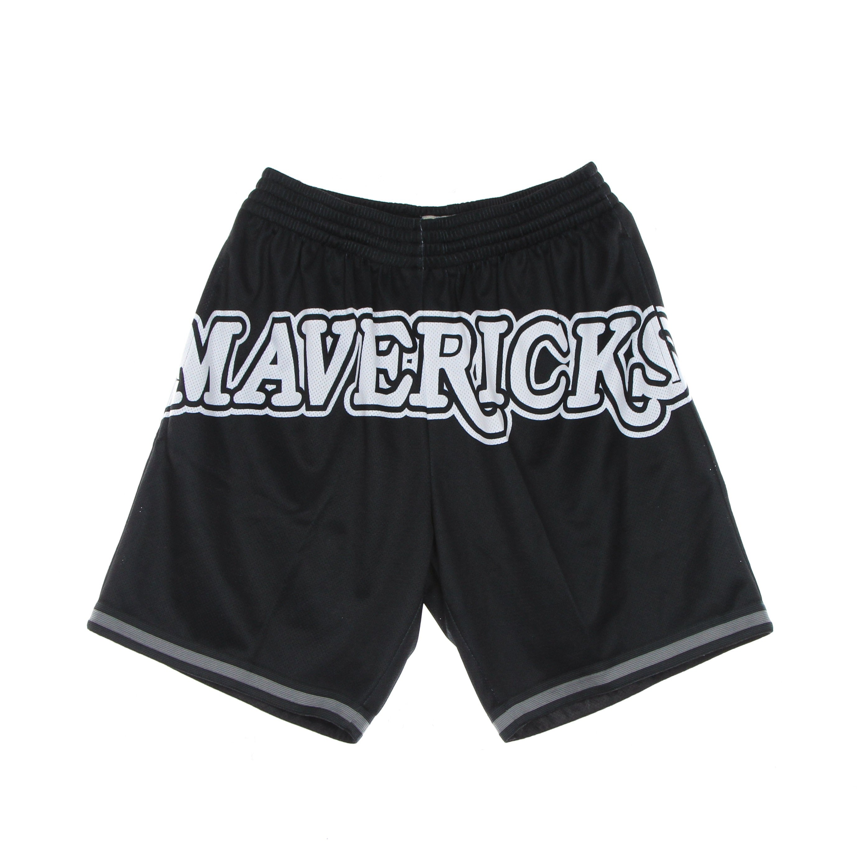 Mitchell & Ness, Pantaloncino Tipo Basket Uomo Nba Big Face 3.0 Fashion Short Hardwood Classics Dalmav, Black/original Team Colors