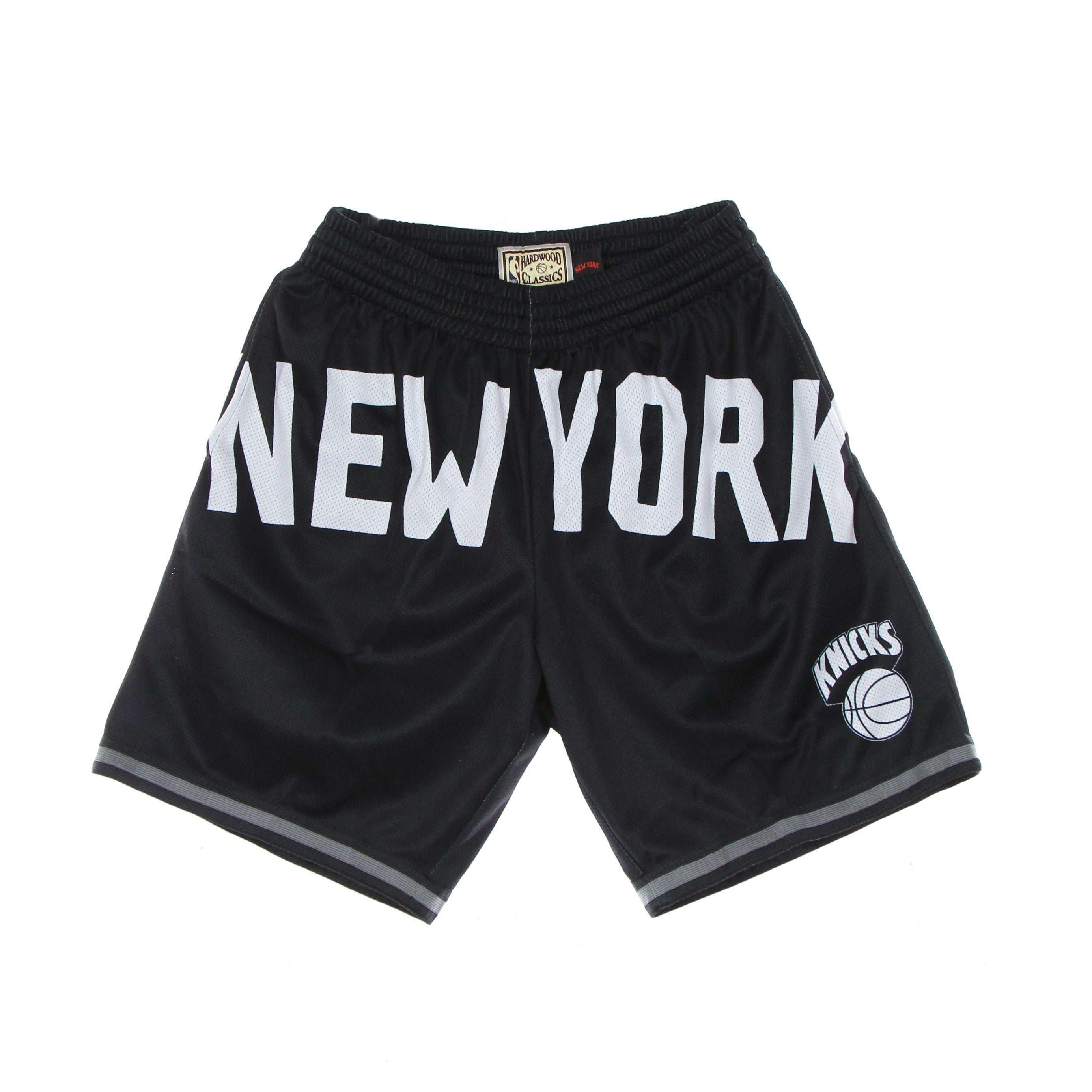 Mitchell & Ness, Pantaloncino Tipo Basket Uomo Nba Big Face 3.0 Fashion Short Hardwood Classics Neykni, Black/original Team Colors