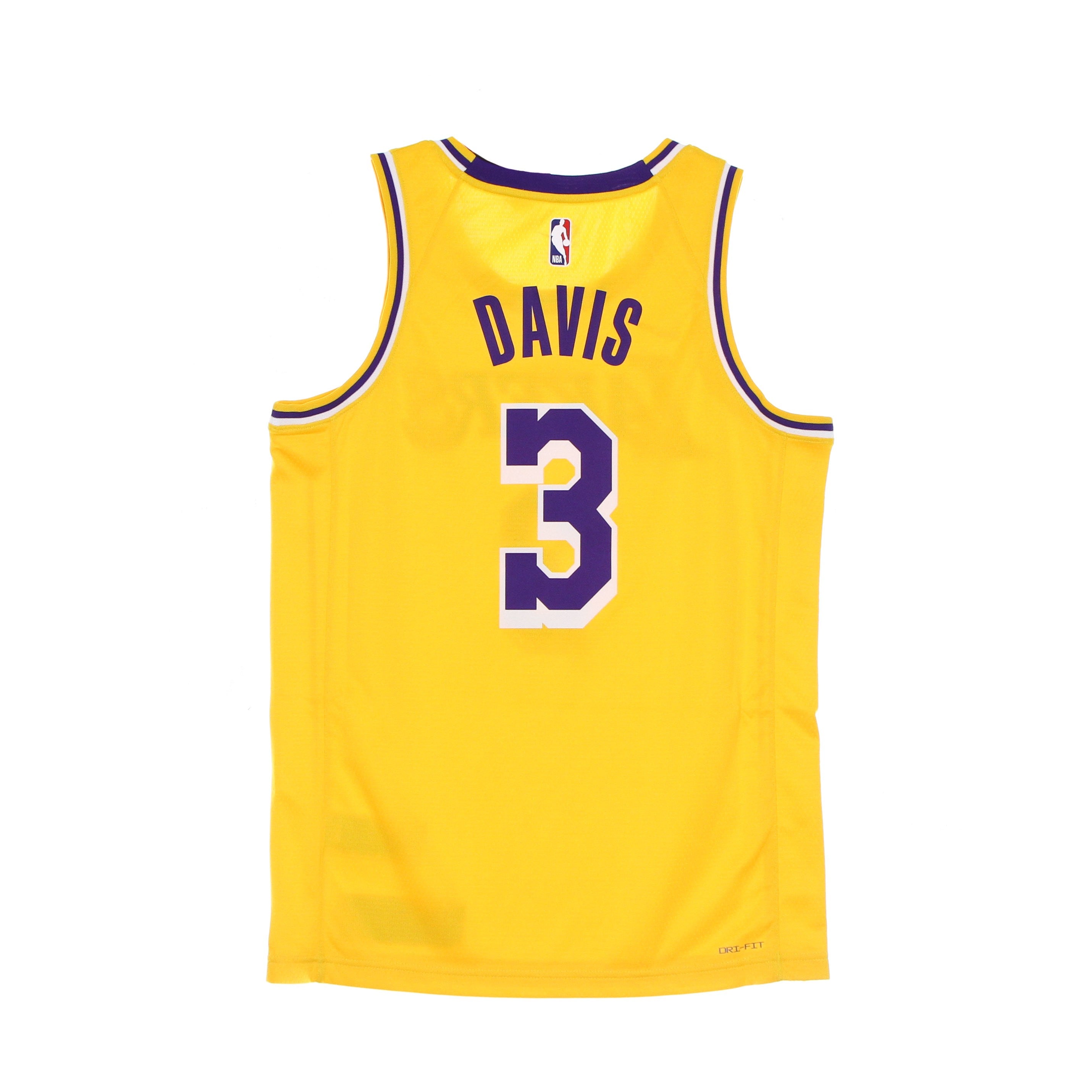 Nike Nba, Canotta Basket Uomo Nba Swingman Jersey Icon 20 No 3 Anthony Davis Loslak, 