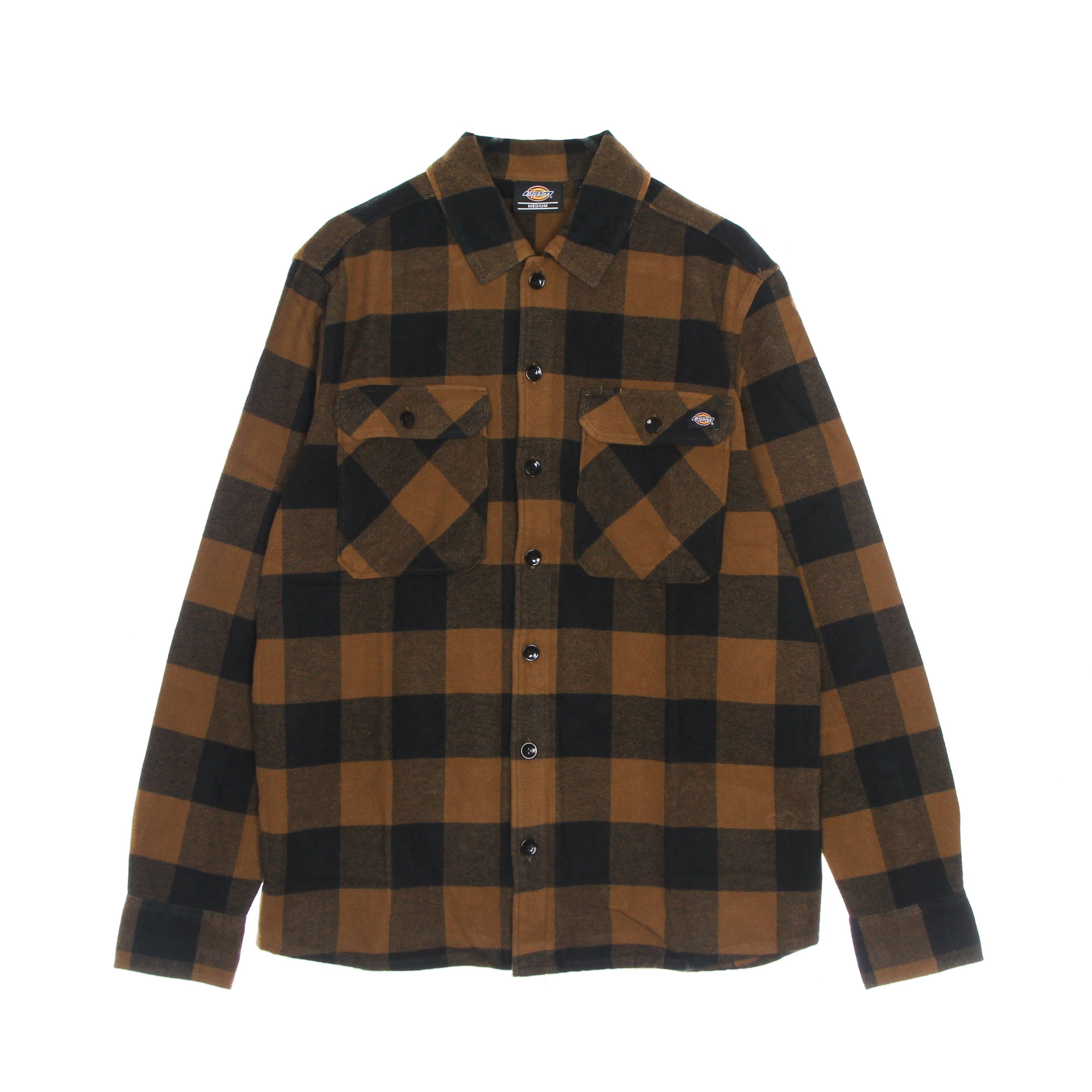 Dickies, Camicia Manica Lunga Uomo New Sacramento L/s Shirt, Brown Duck