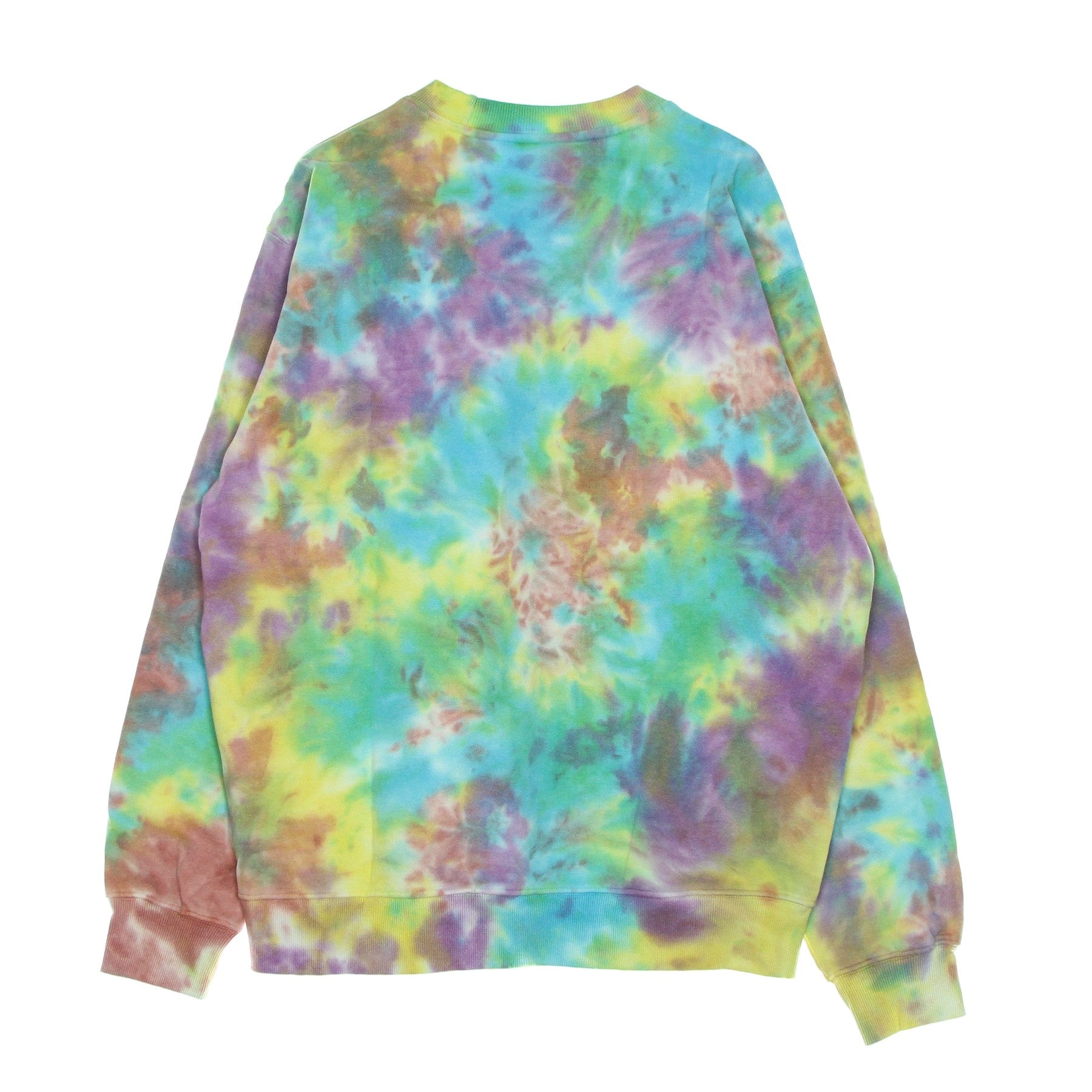 Obey, Felpa Leggera Girocollo Uomo Mini Bold Recycled Tie Dye Crew Specialty Fleece, 