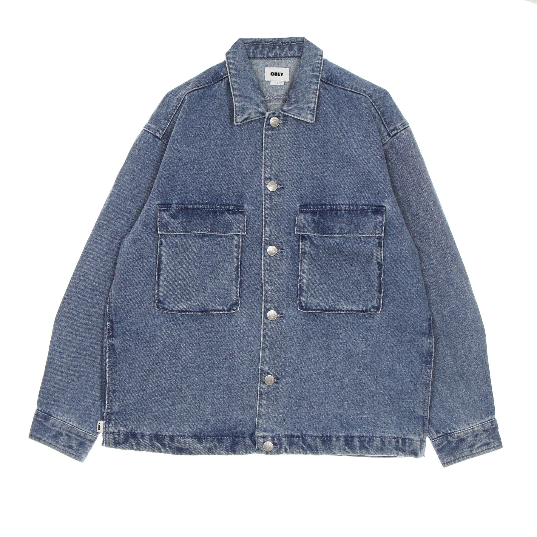 Obey, Giacca Workwear Uomo Morrison Jacket, Light Indigo