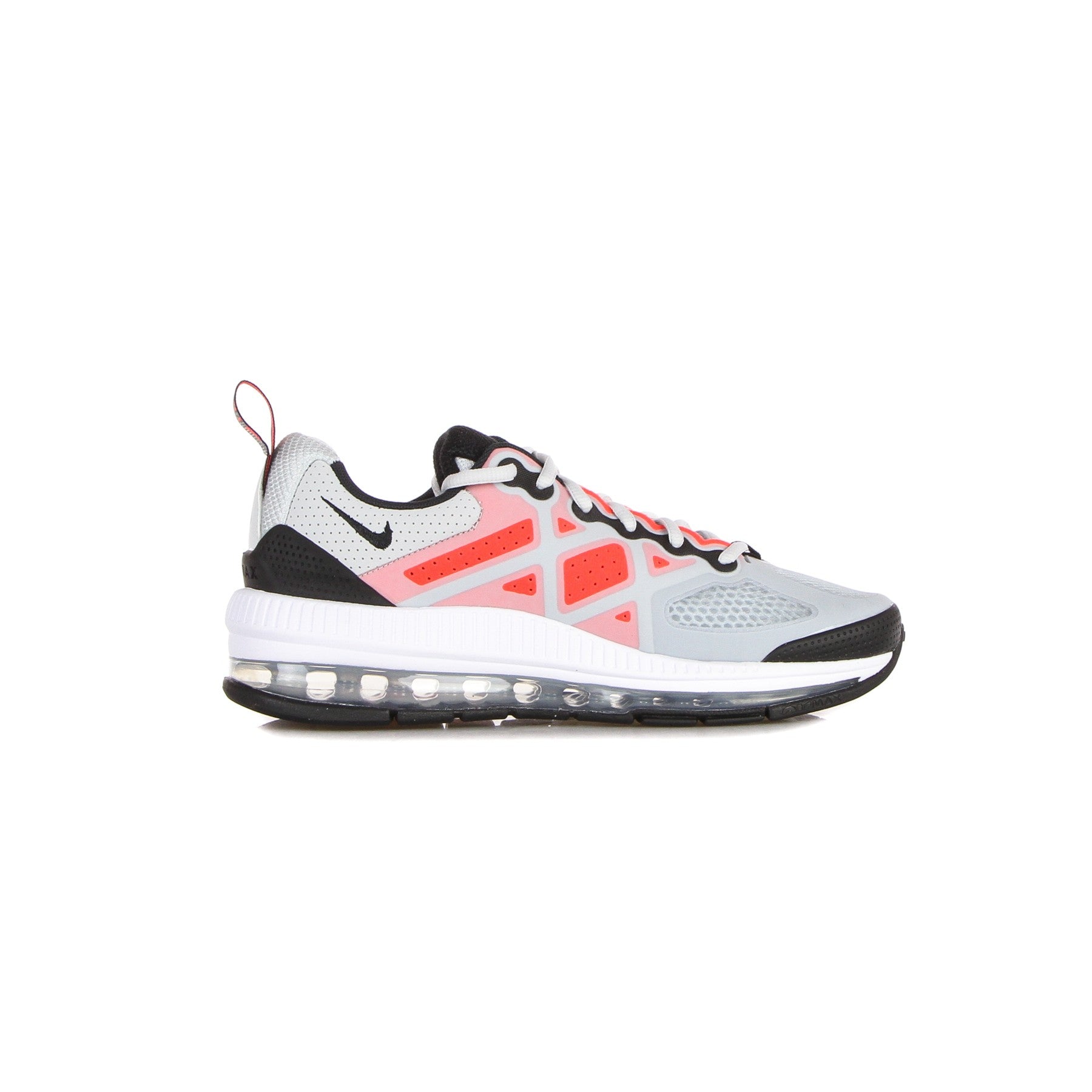 Nike, Scarpa Bassa Uomo Air Max Genome, Pure Platinum/white/bright Crimson/black