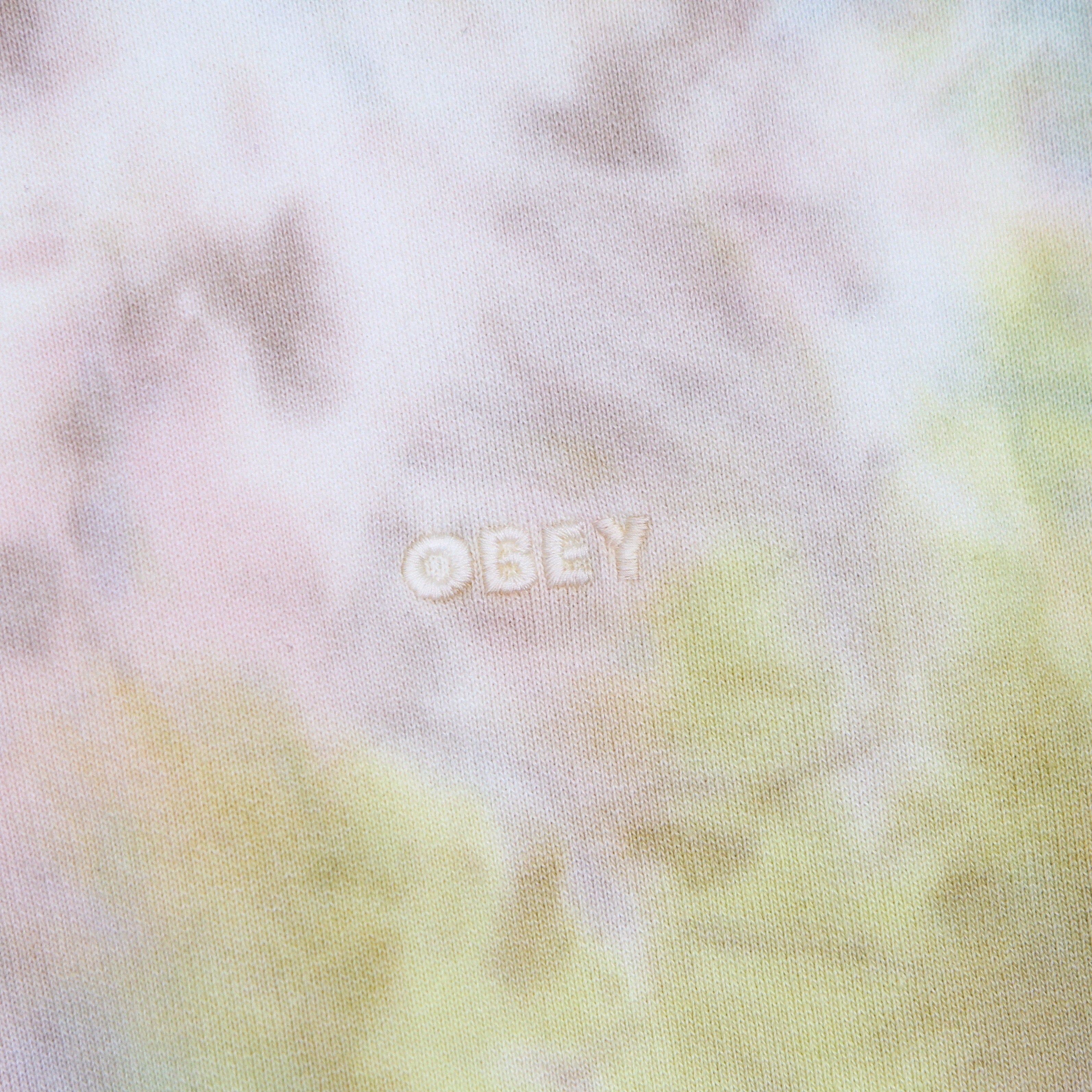 Obey, Felpa Leggera Girocollo Uomo Mini Bold Recycled Tie Dye Crew Specialty Fleece, 