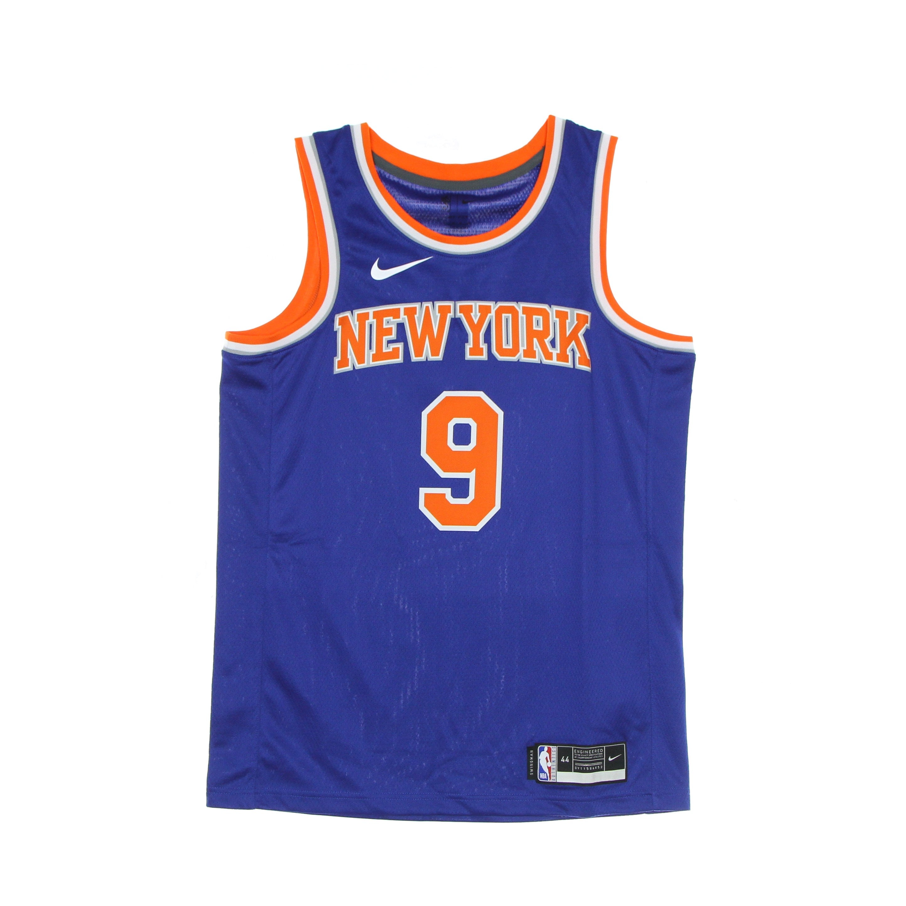 Nike Nba, Canotta Basket Uomo Nba Swingman Jersey Icon Edition 20 No 9 Rj Barrett Neykni, Rush Blue