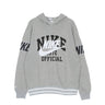 Nike, Felpa Leggera Cappuccio Uomo Trend Fit Po Hoodie, Grey Heather