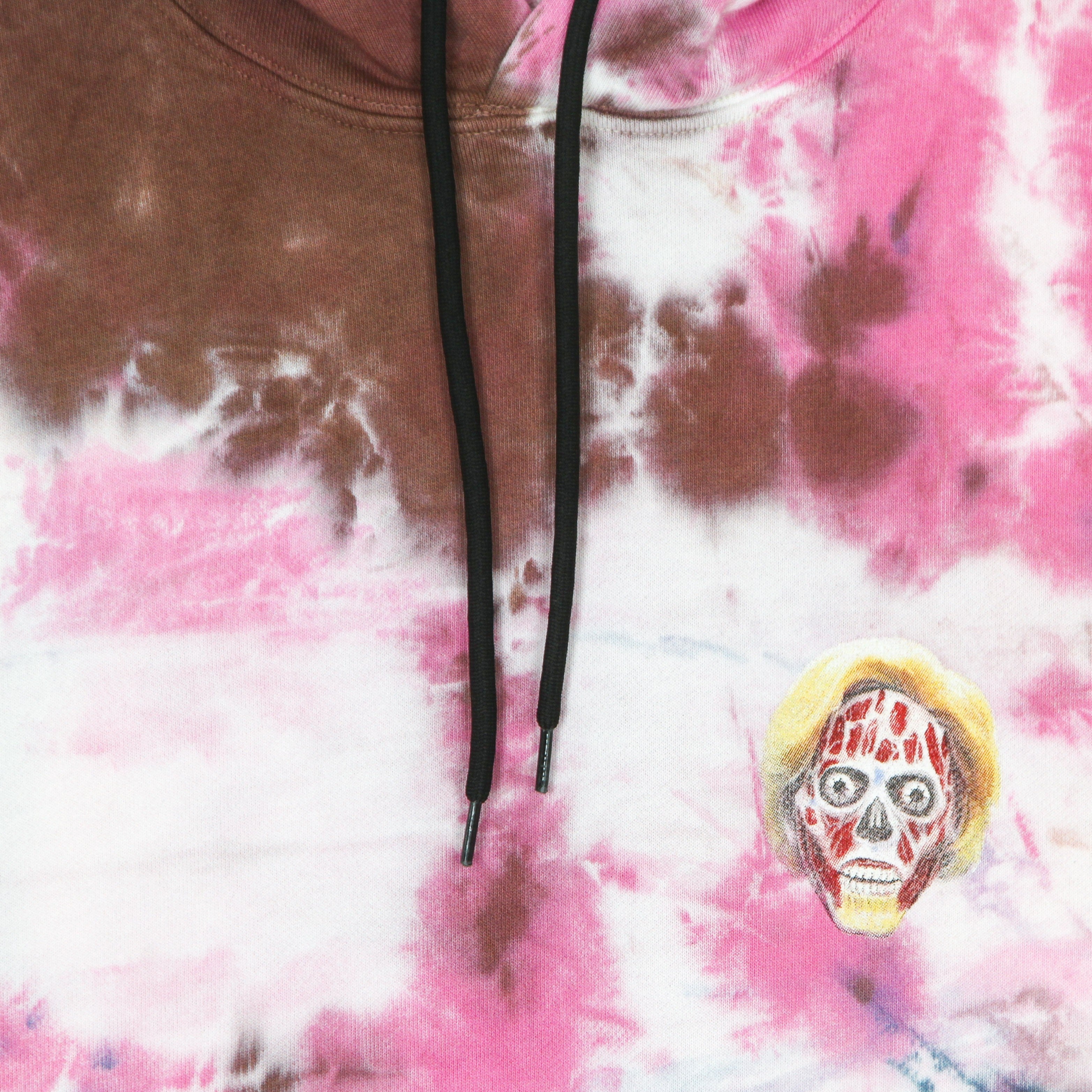 Scarful She Hoodie Tie Dye Pink Men's Hoodie