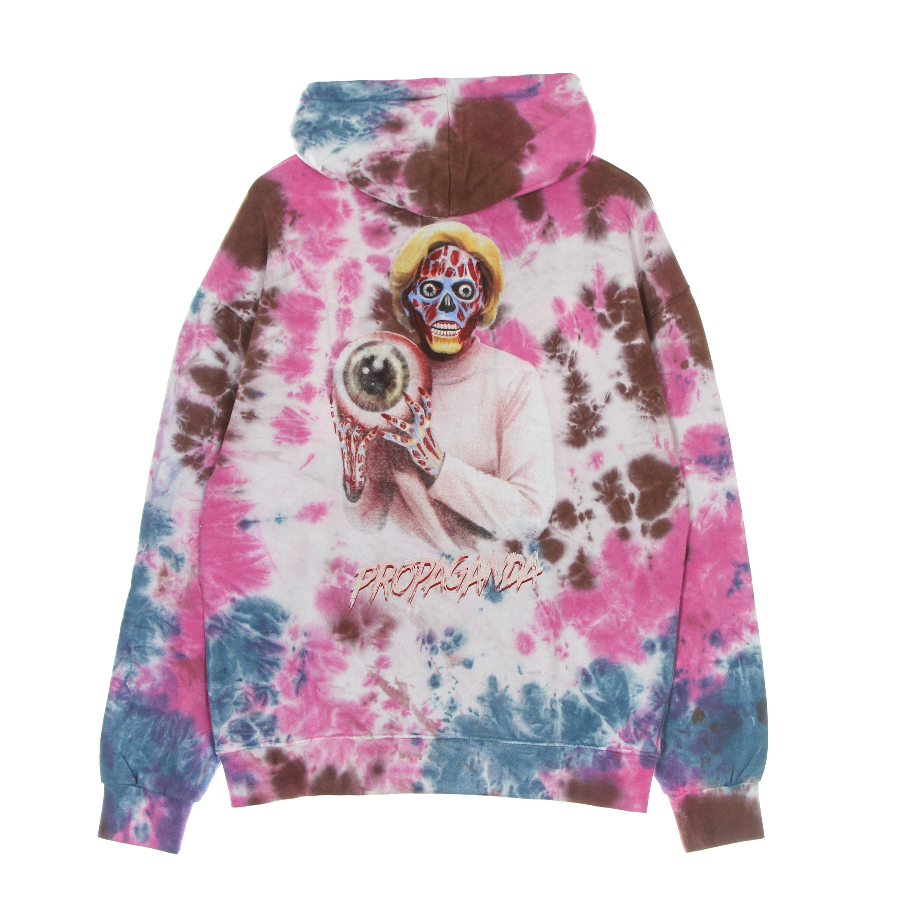 Scarful She Hoodie Tie Dye Pink Men's Hoodie