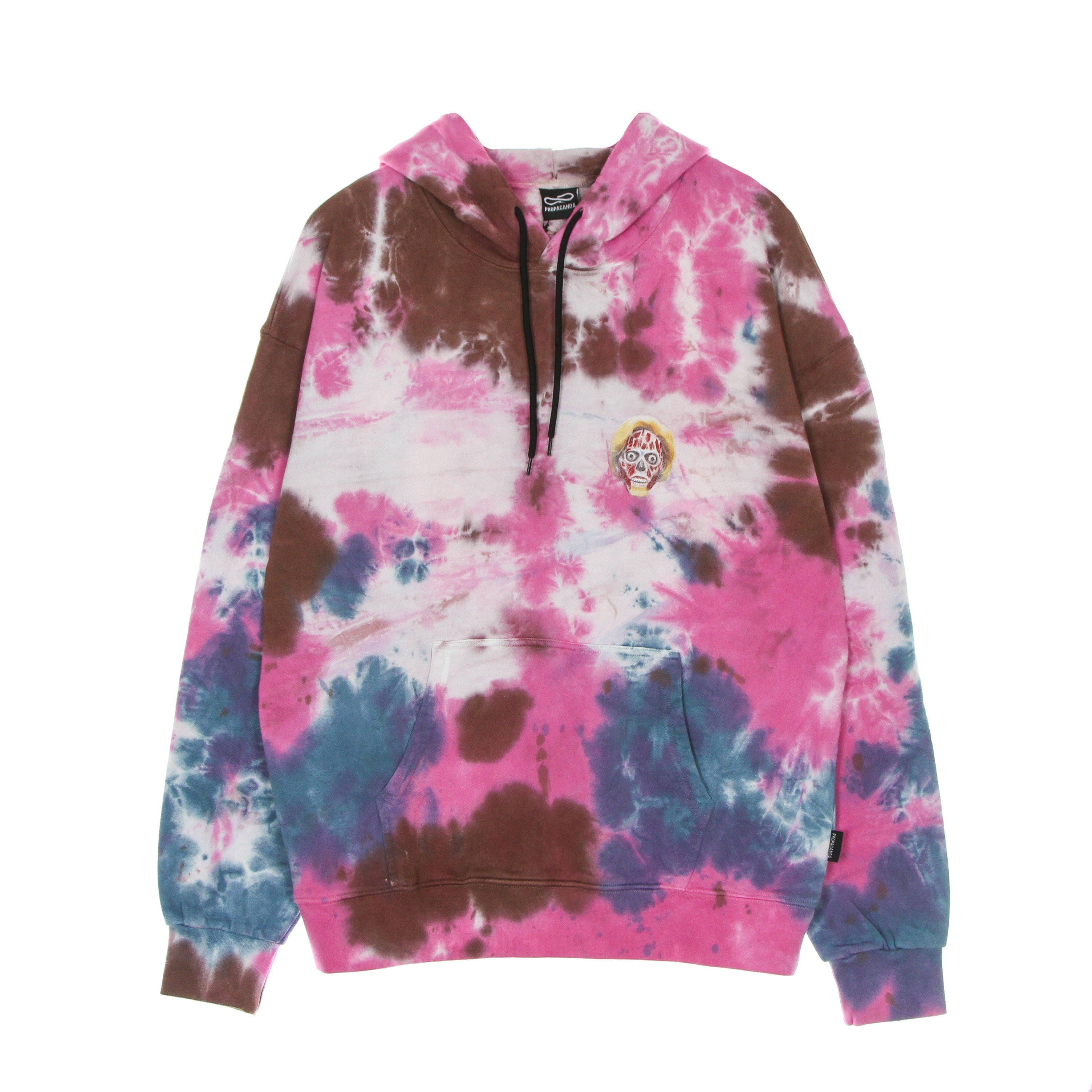 Scarful She Hoodie Tie Dye Pink Men's Hoodie