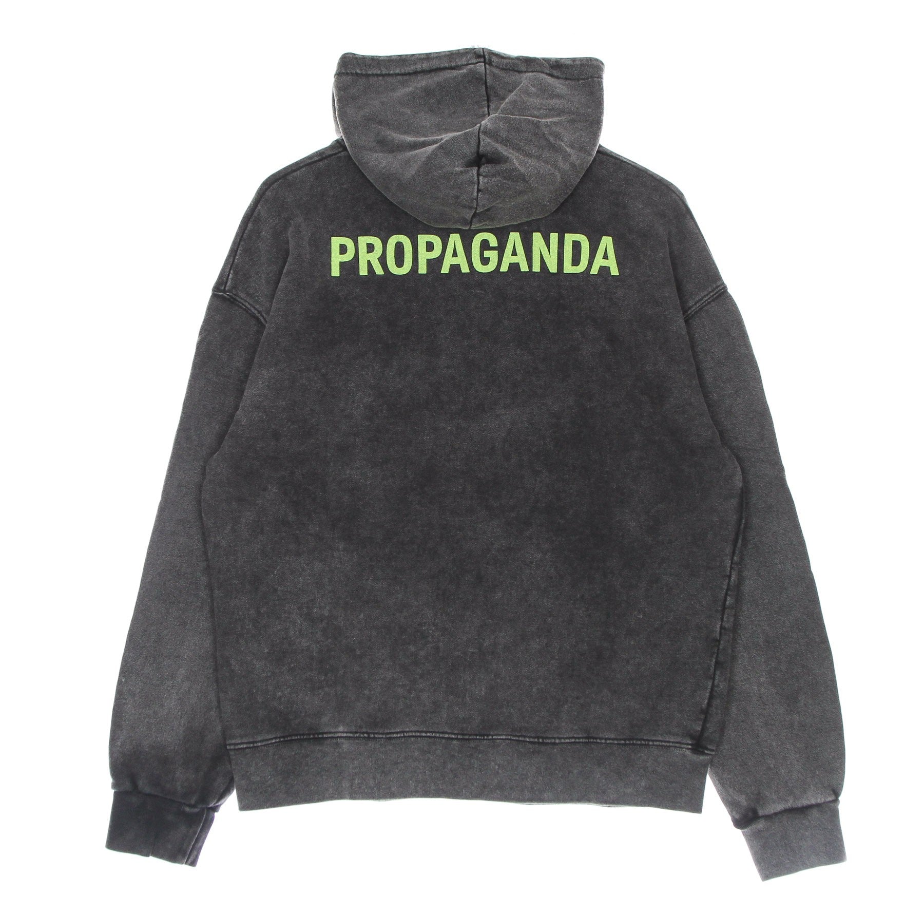 Propaganda, Felpa Leggera Cappuccio Uomo Logo Hoodie, Stone Washed