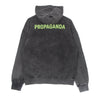 Propaganda, Felpa Leggera Cappuccio Uomo Logo Hoodie, Stone Washed