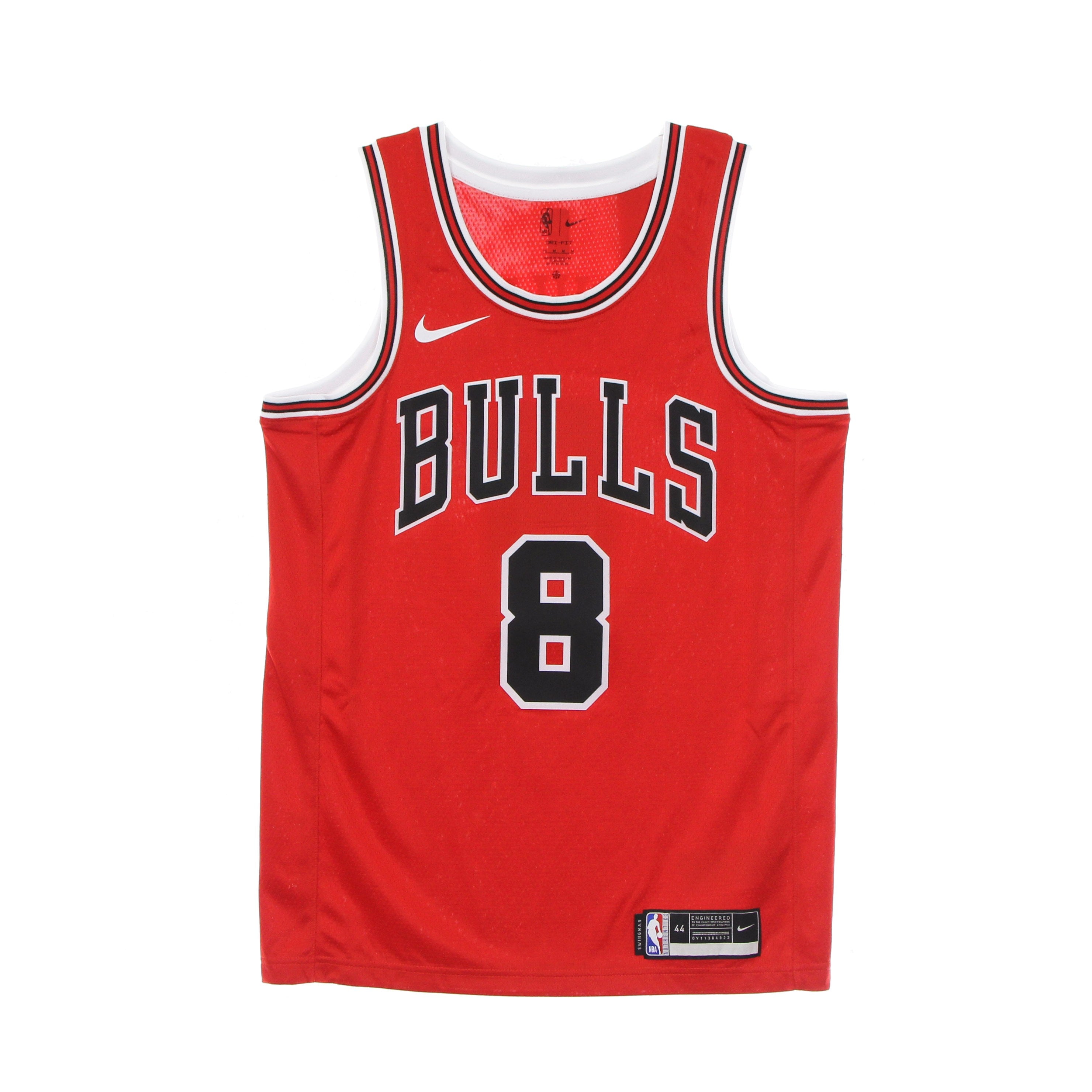 Nike Nba, Canotta Basket Uomo Nba Swingman Jersey Icon Edition 2020 No 8 Zach Lavine Chibul, University Red/white/black