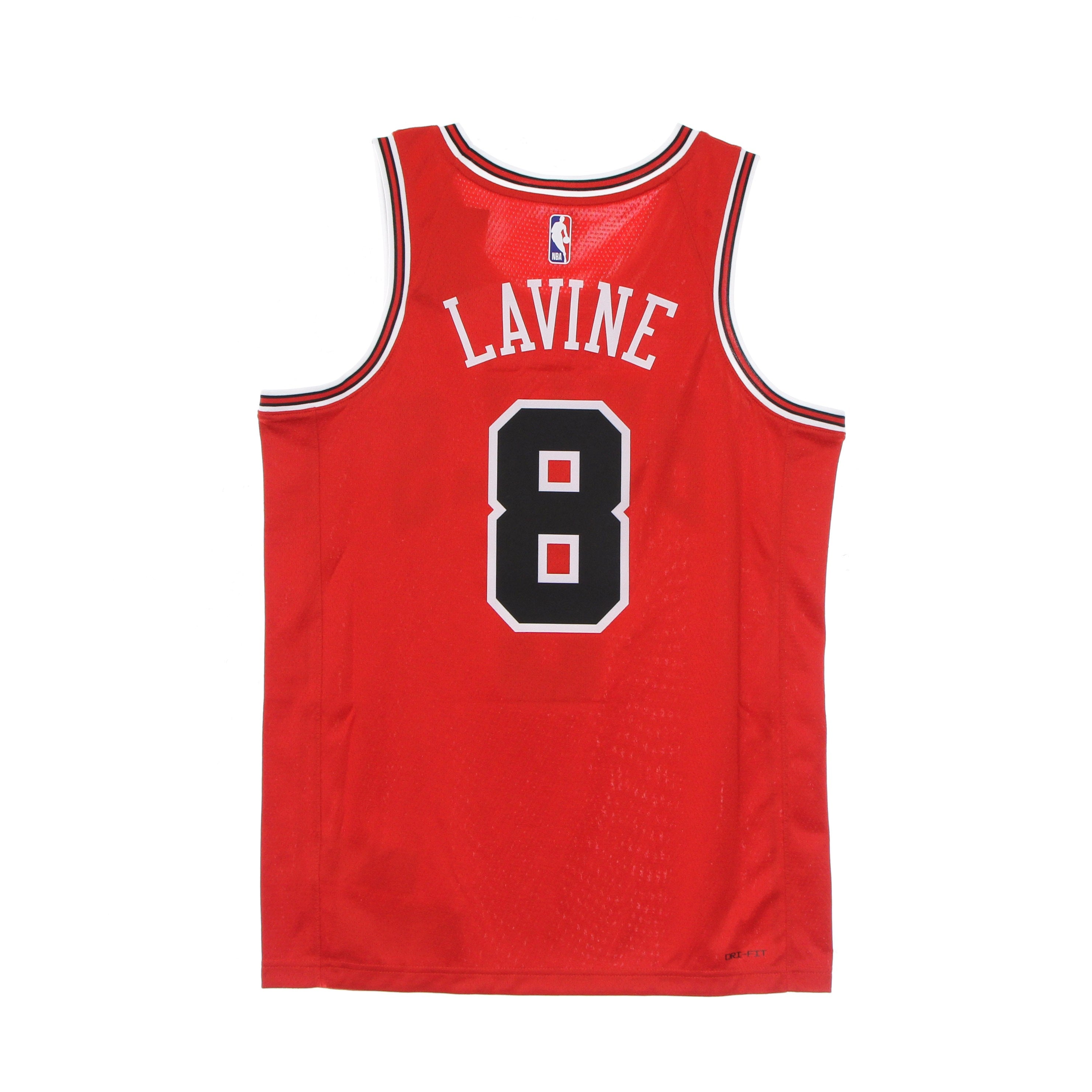 Nike Nba, Canotta Basket Uomo Nba Swingman Jersey Icon Edition 2020 No 8 Zach Lavine Chibul, University Red/white/black