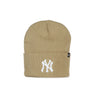 47 Brand, Cappello Uomo Mlb Haymaker Cuff Knit Neyyan, Khaki/white