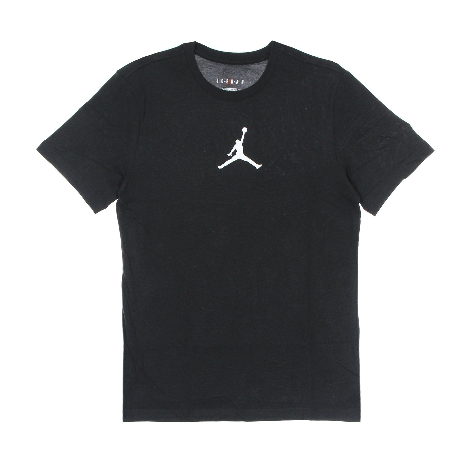 Herren T-Shirt M Jumpman Dry Fit Ss Crew Schwarz/Weiß