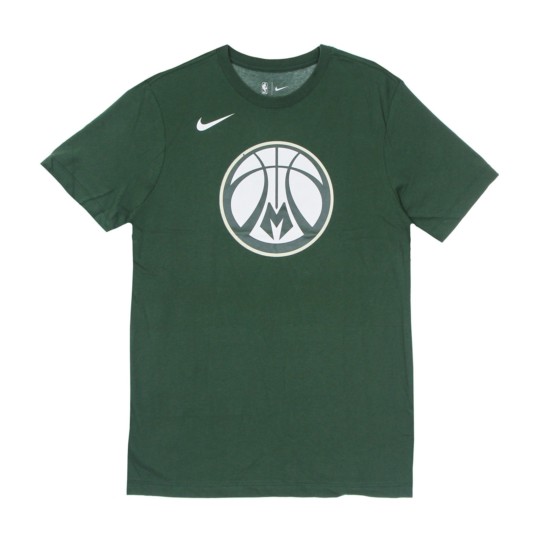 Nike Nba, Maglietta Uomo Nba Dri Fit Essential Logo Tee Milbuc, Green