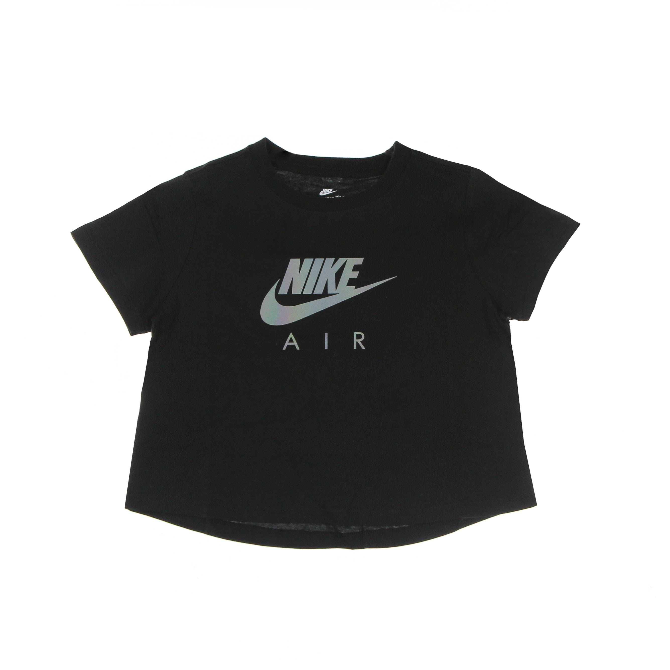 Nike, Maglietta Corta Ragazza Crop Nike Air Tee, Black