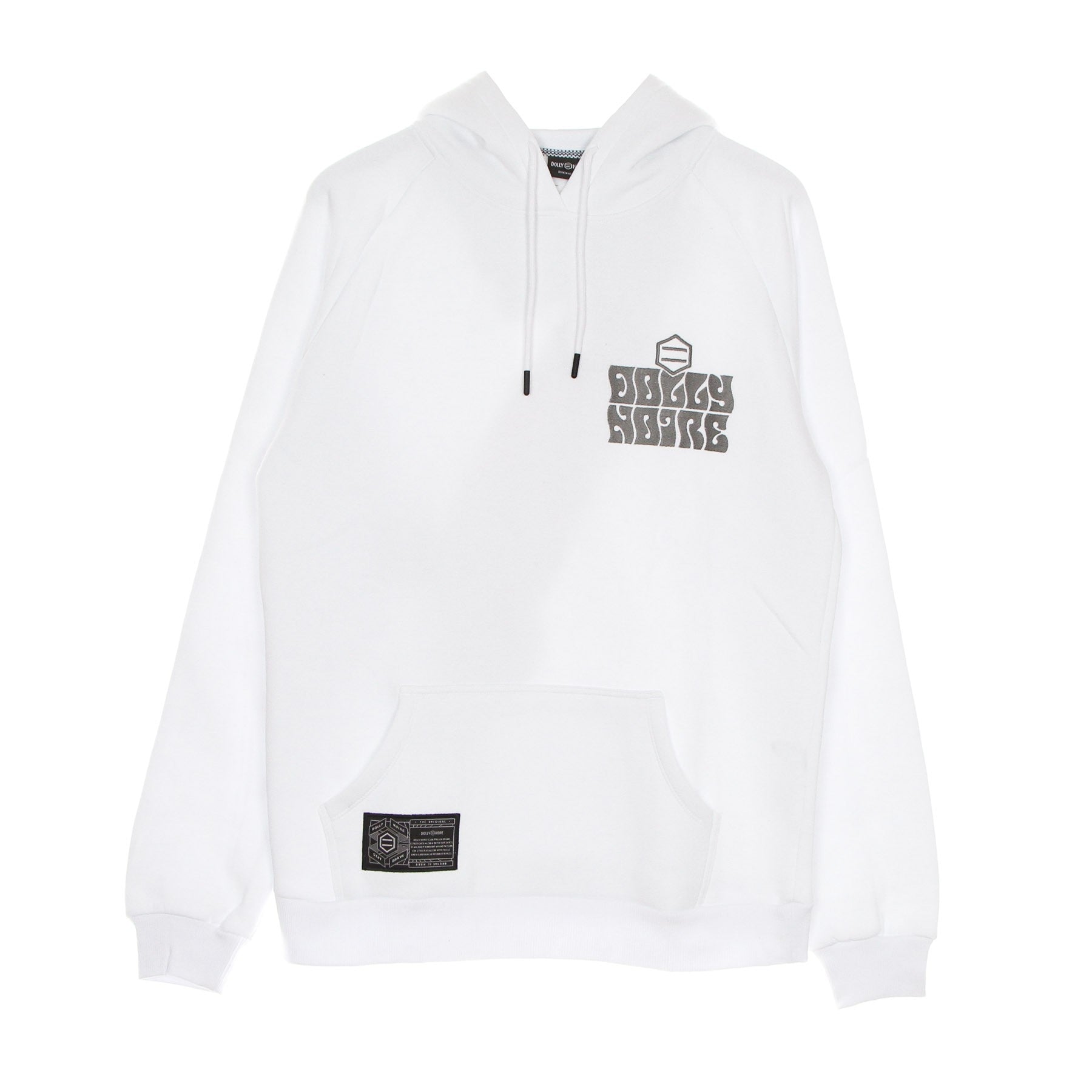 Dolly Noire, Felpa Cappuccio Uomo Betulla Cruiser Hoodie, White