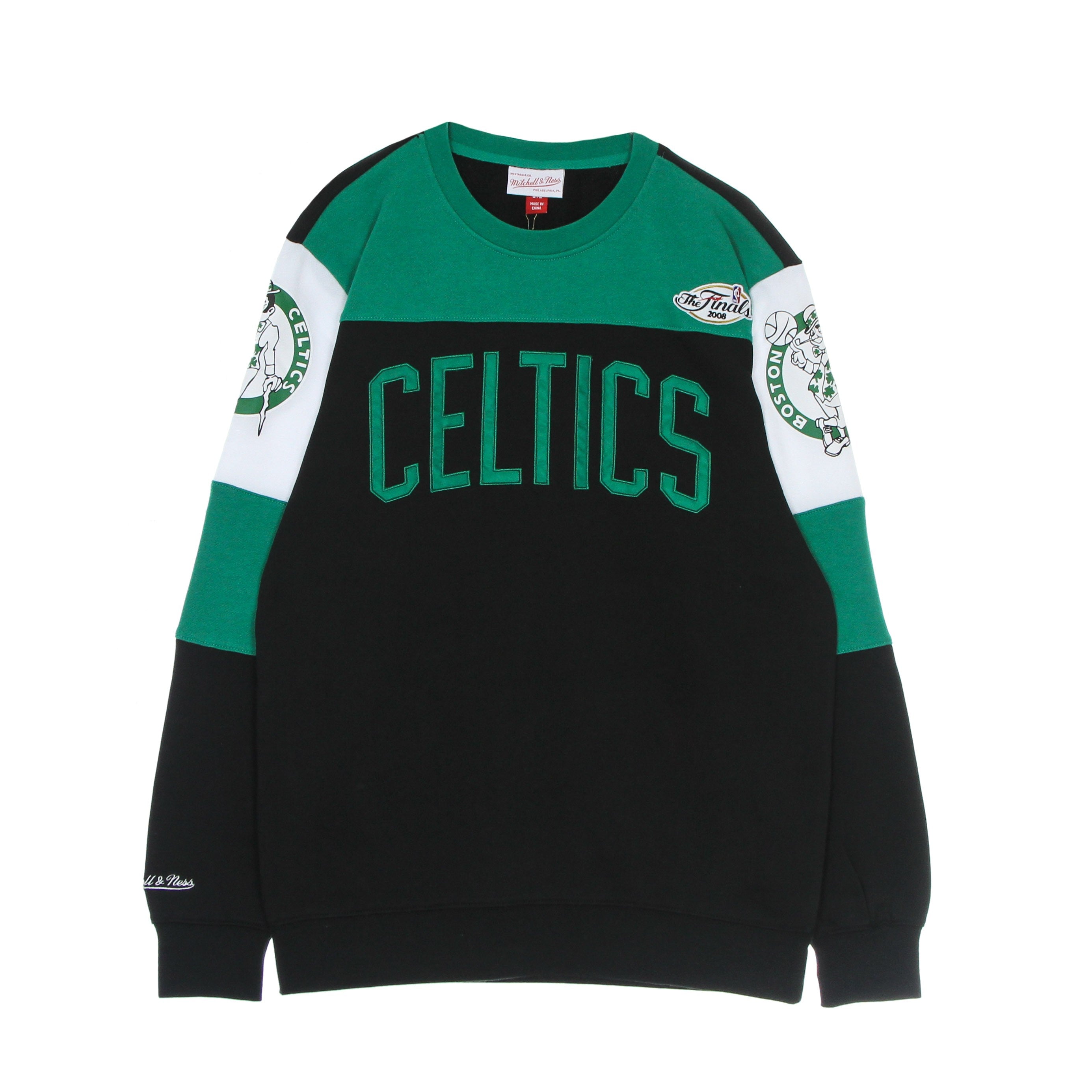 Men's Crewneck Sweatshirt Nba Overtime Fleece Crew Hardwood Classics Boscel Original Team Colors