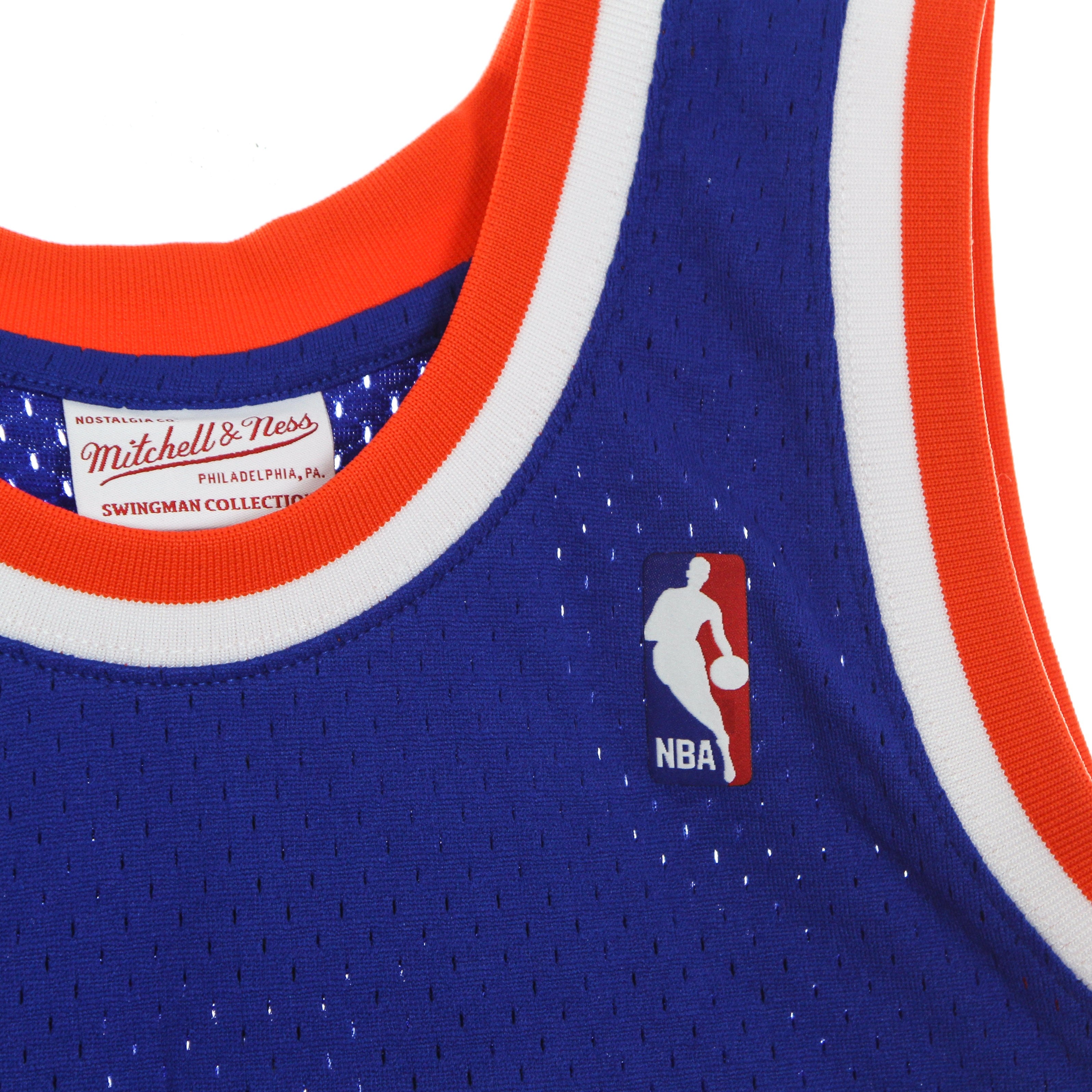 Mitchell & Ness, Canotta Basket Uomo Nba Swingman Jersey Hardwood Classics No 33 Patrick Ewing Neykni Road, Royal