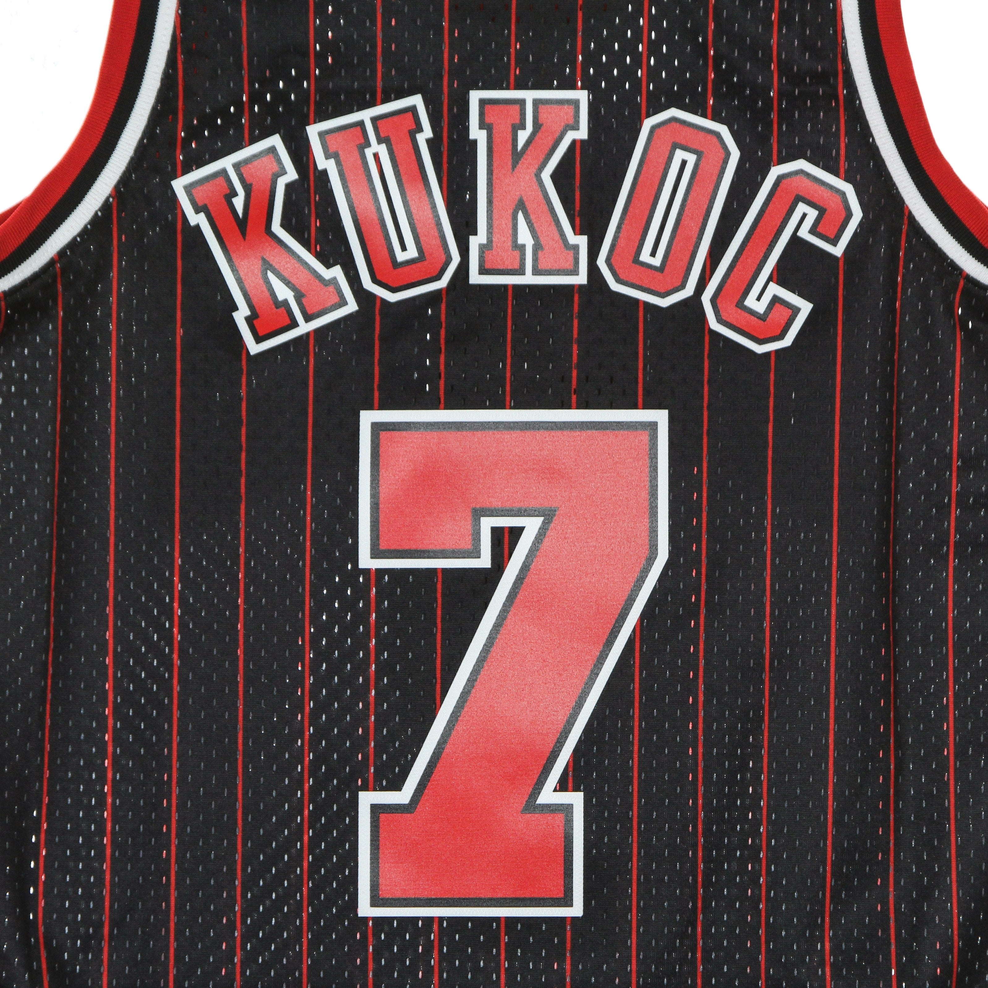 Mitchell & Ness, Canotta Basket Uomo Nba Swingman Jersey Hardwood Classics No 7 Toni Kukoc 1995-96 Chibul Alternate, 