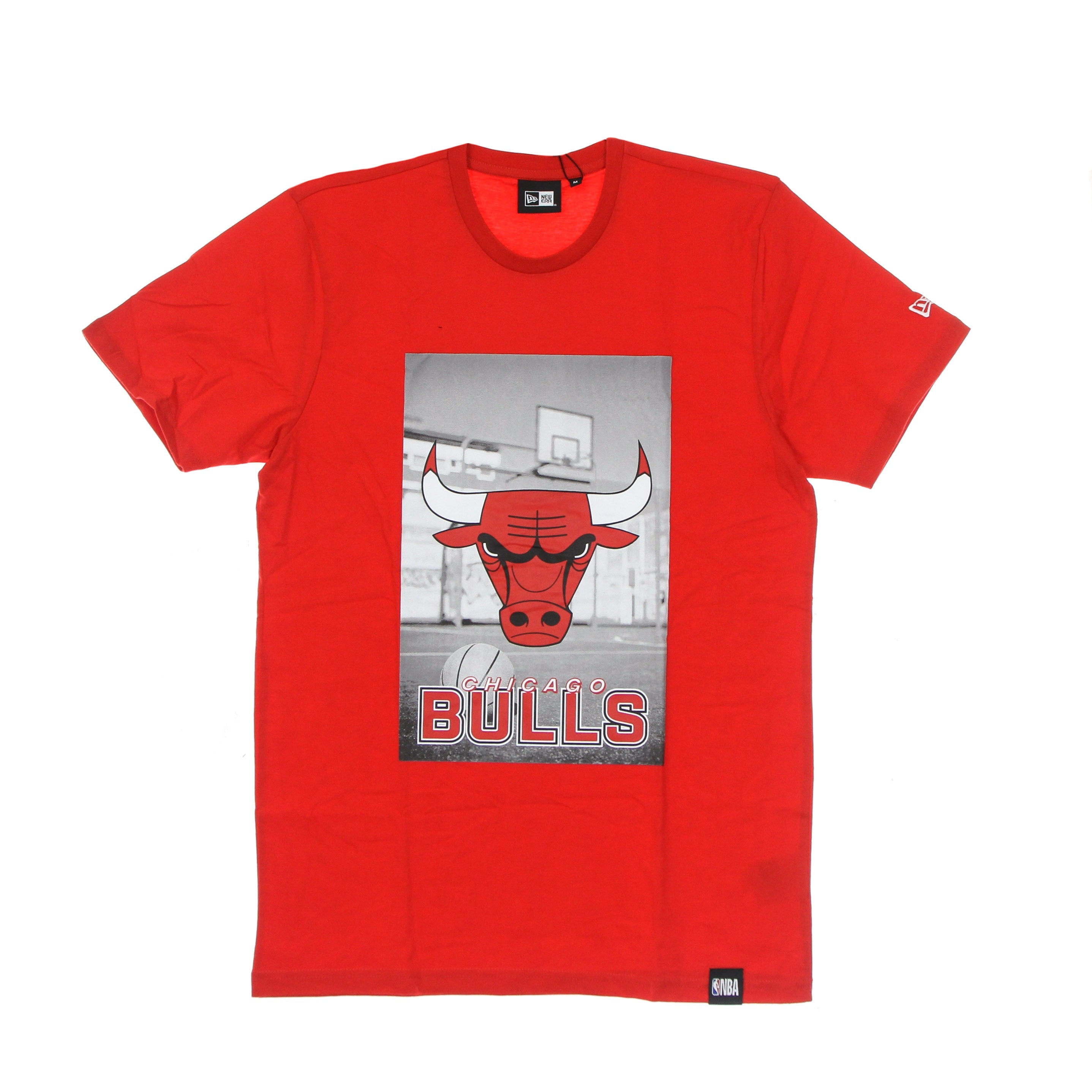 New Era, Maglietta Uomo Nba Photographic Tee Chibul, Front Door Red