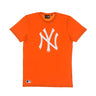 New Era, Maglietta Uomo Mlb Seasonal Team Logo Tee Neyyan, Safety Orange/white