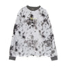 Karl Kani, Felpa Leggera Girocollo Uomo Small Signature Pixelprint Crew, Grey