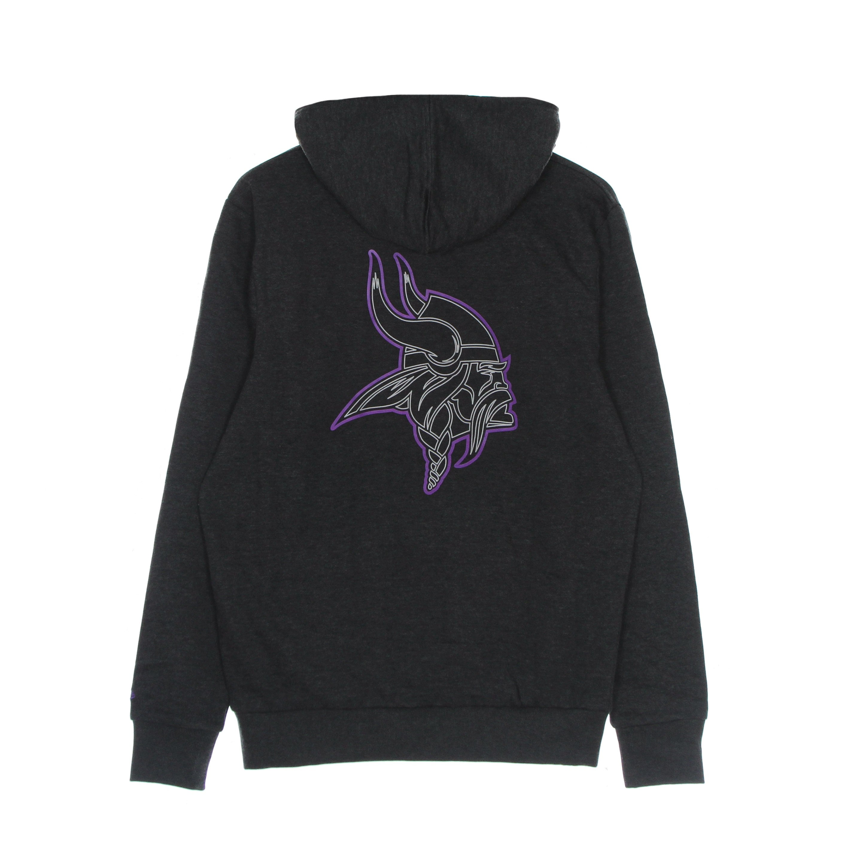 New Era, Felpa Cappuccio Uomo Nfl Outline Logo Po Hoodie Minvik, Black/original Team Colors