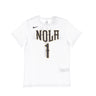 Nike Nba, Maglietta Uomo Nba Essential Tee No 1 Zion Williamson Neopel, White