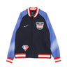 Nike Nba, Felpa Leggera College Uomo Nba Dri Fit Showtime L/s Jacket Bronet, College Navy/university Red/white