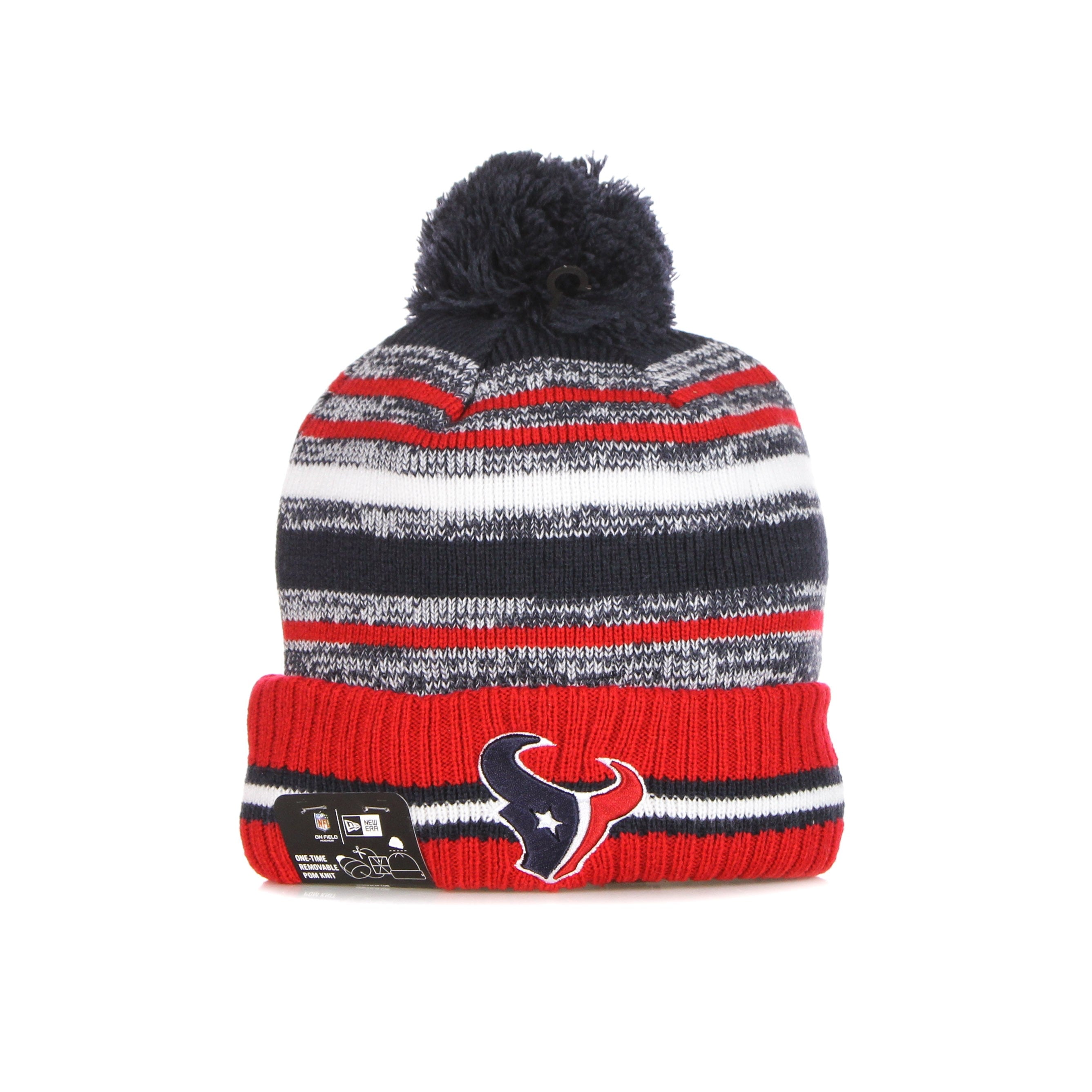 New Era, Cappello Pom Pom Uomo Nfl Sport Knit Houtex, Original Team Colors