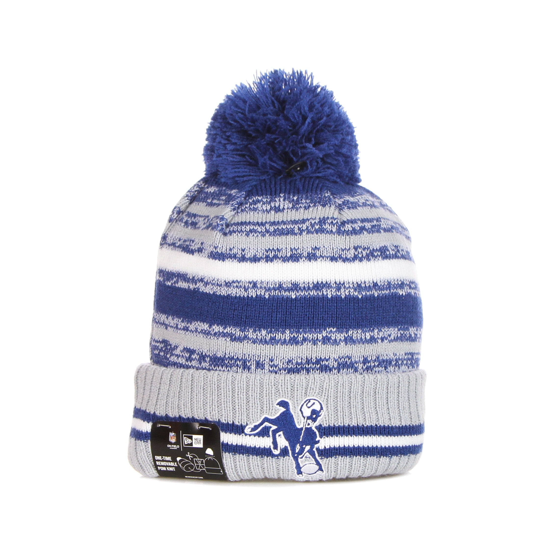 New Era, Cappello Pom Pom Uomo Nfl Sport Knit Indcol, Original Team Colors