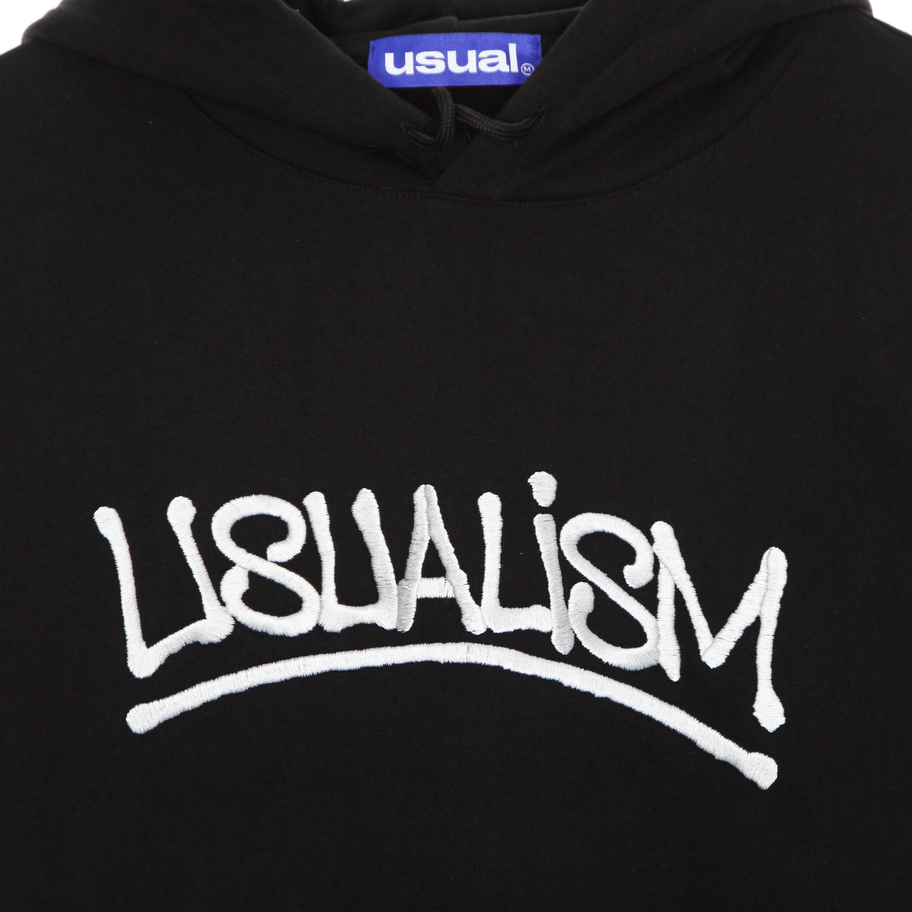 Usual, Felpa Cappuccio Uomo Usualism Hoodie, 